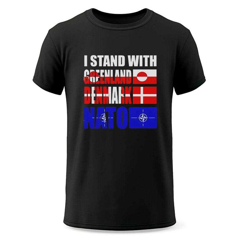 I Stand With Greenland Denmark Nato Tee I Stand With Greenland Denmark Nato Tee