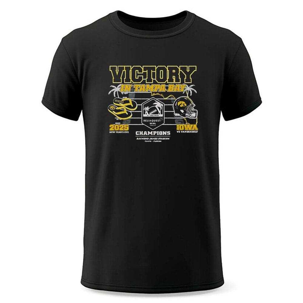 Iowa Vs Vanderbilt Victory In Tampa Bay Tee Iowa Vs Vanderbilt Victory In Tampa Bay Tee