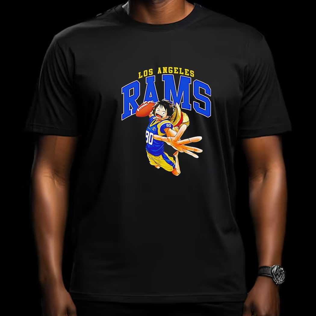 Nfl Legend Los Angeles Rams X Luffy One Piece Tee Nfl Legend Los Angeles Rams X Luffy One Piece Tee