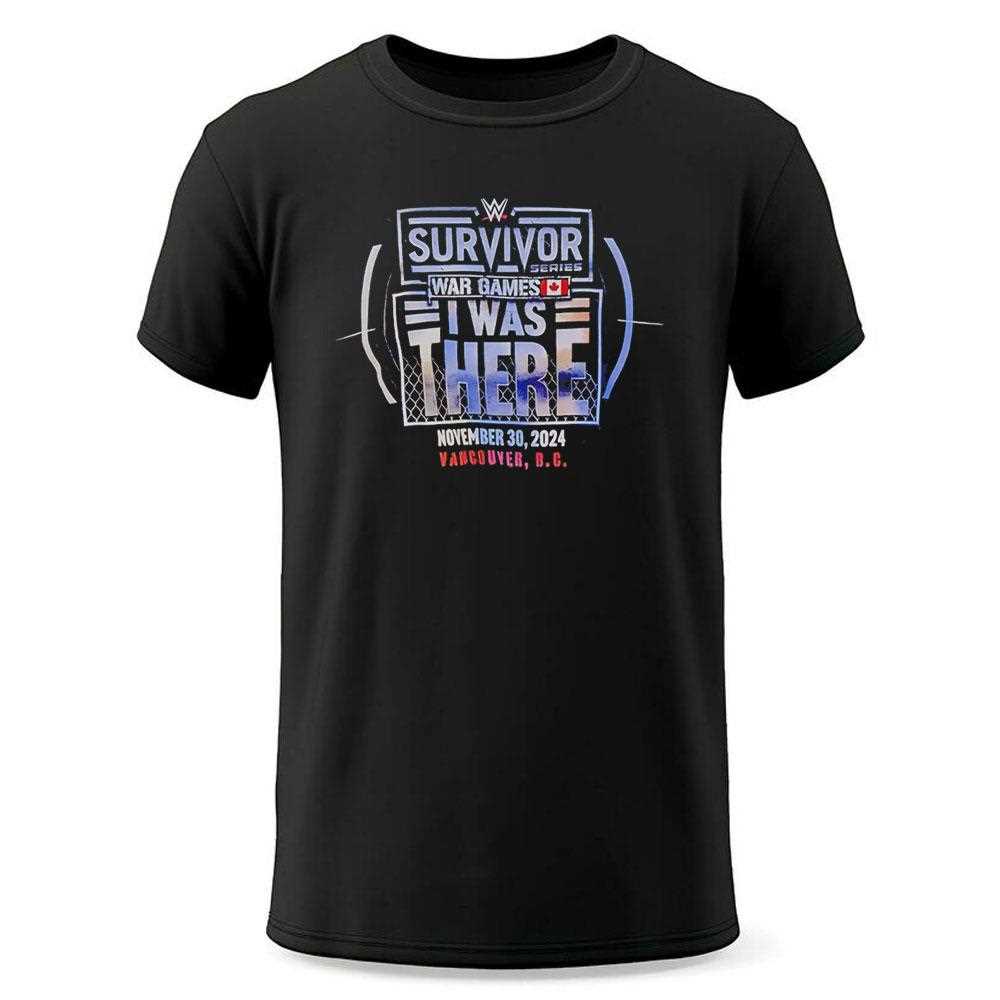 Wwe Survivor War Games I Was There 2024 Tee Wwe Survivor War Games I Was There 2024 Tee