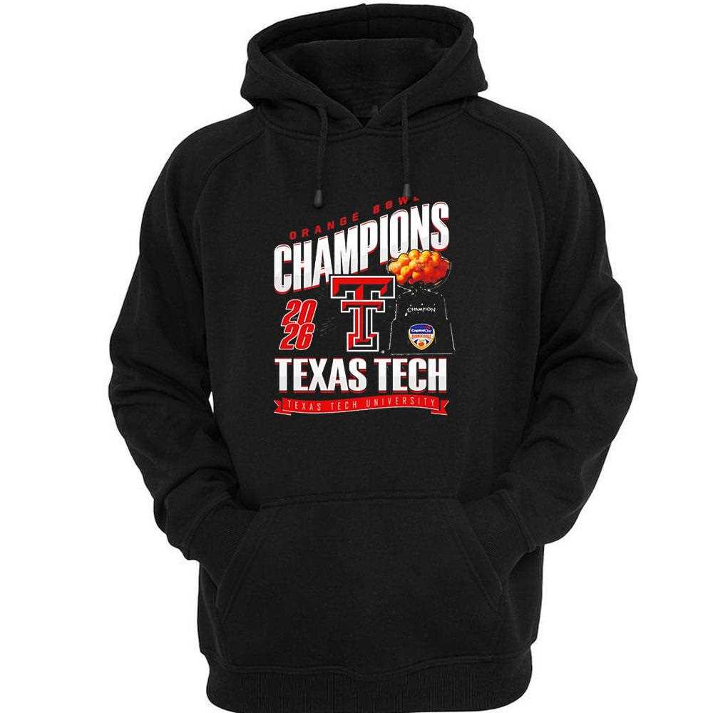 Texas Tech Red Raiders Orange Bowl Champions 2026 Tee Texas Tech Red Raiders Orange Bowl Champions 2026 Tee