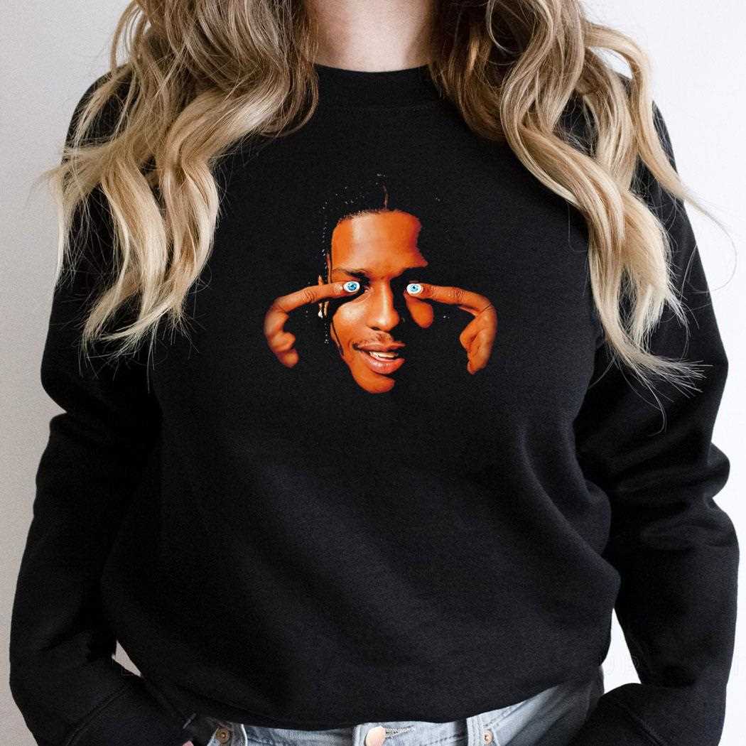 Asap Rocky Rapper Star Big Head Graphic Tee Asap Rocky Rapper Star Big Head Graphic Tee