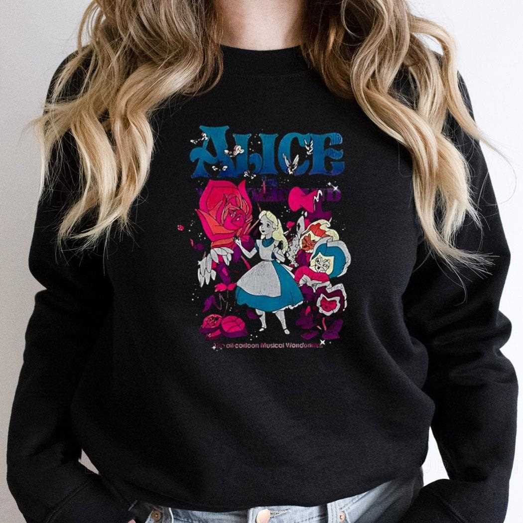 Disney Alice In Wonderland Technicolor Wonderland Retro Tee Disney Alice In Wonderland Technicolor Wonderland Retro Tee