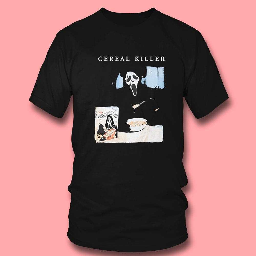 Ghostface Cereal Killer Scream Halloween Tee Ghostface Cereal Killer Scream Halloween Tee
