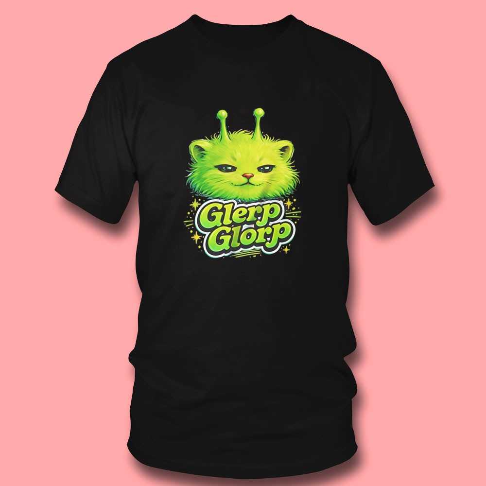 Glerp Glorp Alien Cat Tee Glerp Glorp Alien Cat Tee