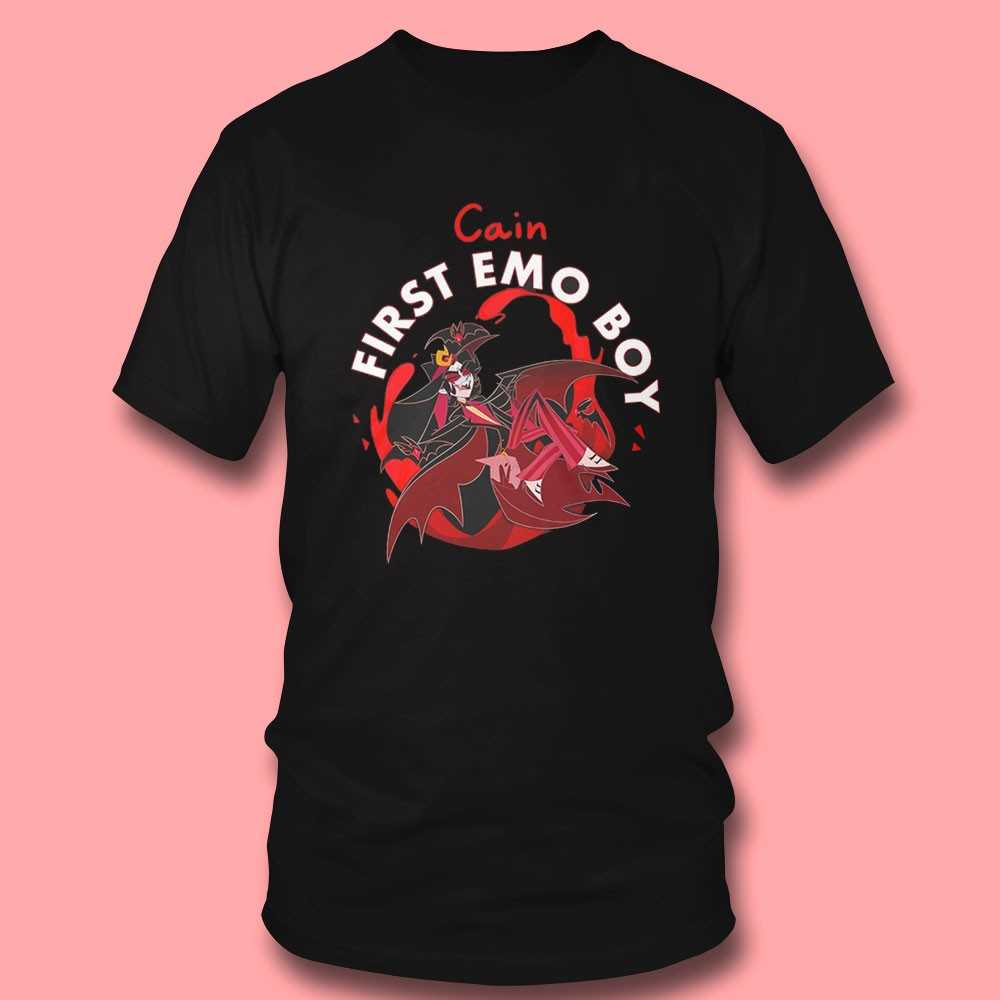 Hazbin Hotel Cain Boy First Emo Tee Hazbin Hotel Cain Boy First Emo Tee