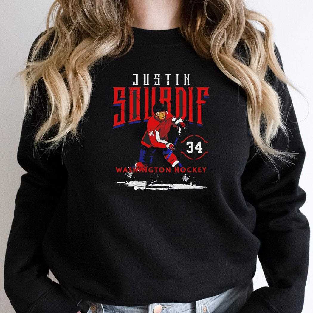 Justin Sourdif Washington Capitals Player Name Tee Justin Sourdif Washington Capitals Player Name Tee