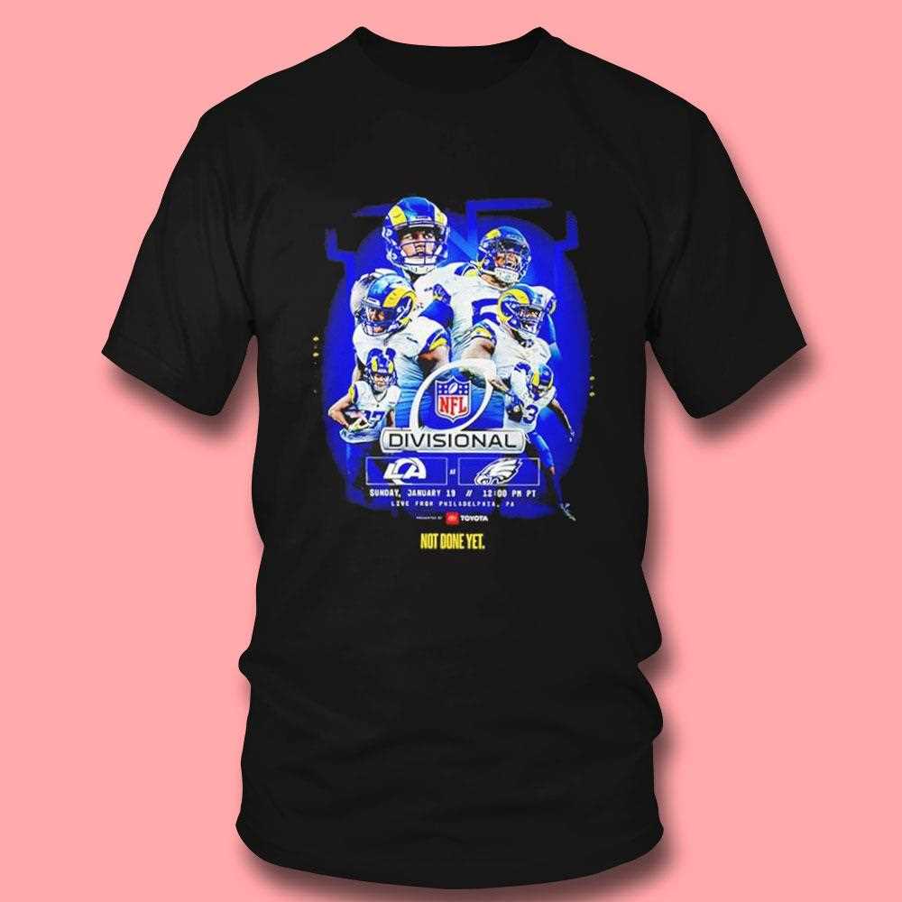 Los Angeles Rams Vs Philadelphia Eagles Nfl Divisional Round Matchups 2025 Tee Los Angeles Rams Vs Philadelphia Eagles Nfl Divisional Round Matchups 2025 Tee