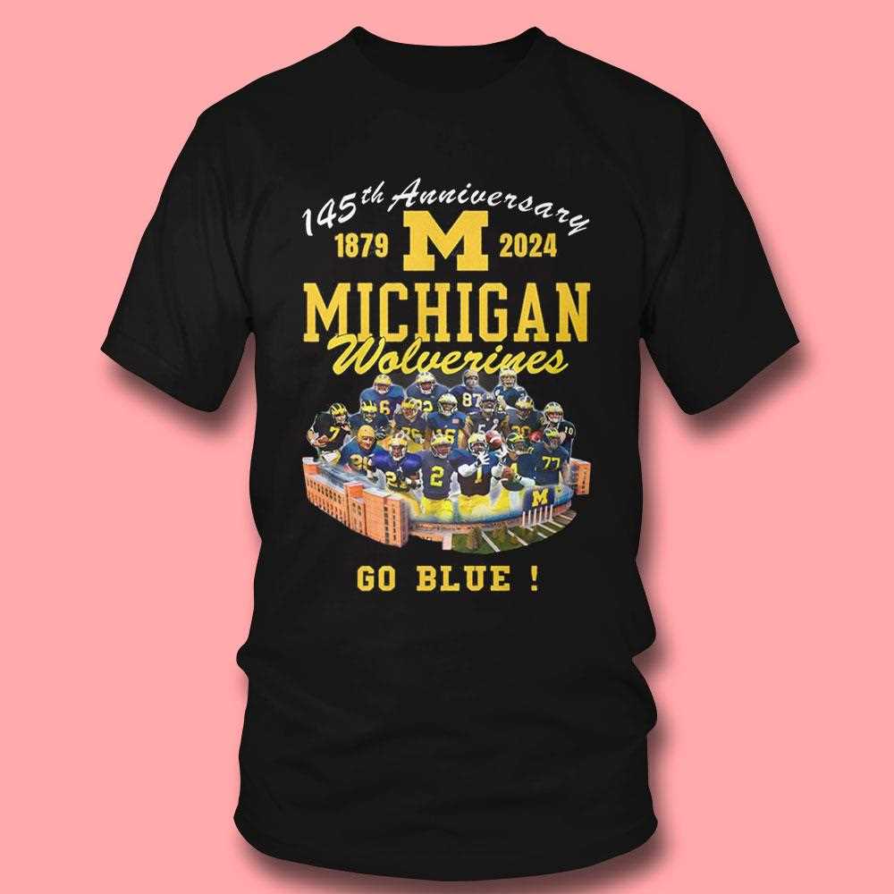 Michigan Wolverines 145th Anniversary Go Blue Tee