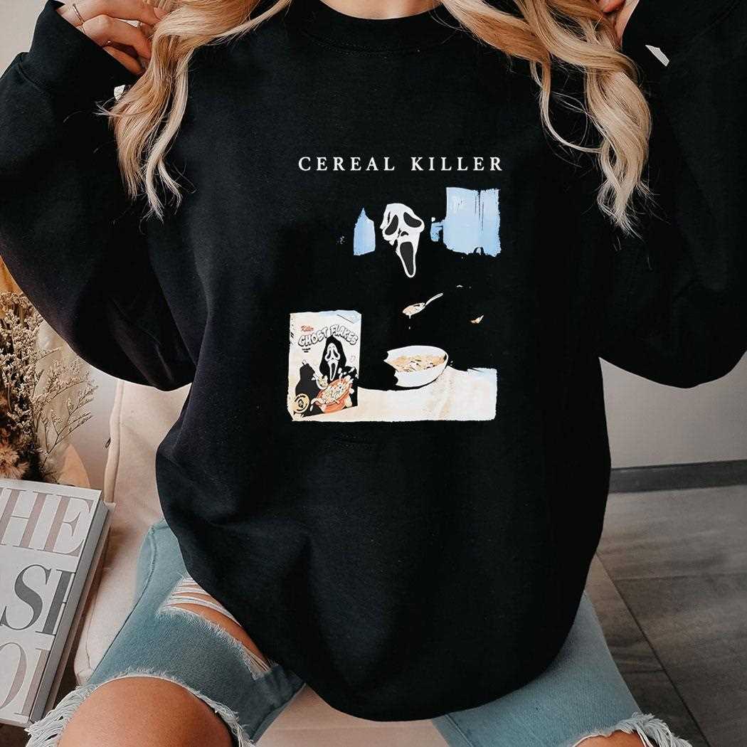 Ghostface Cereal Killer Scream Halloween Tee Ghostface Cereal Killer Scream Halloween Tee