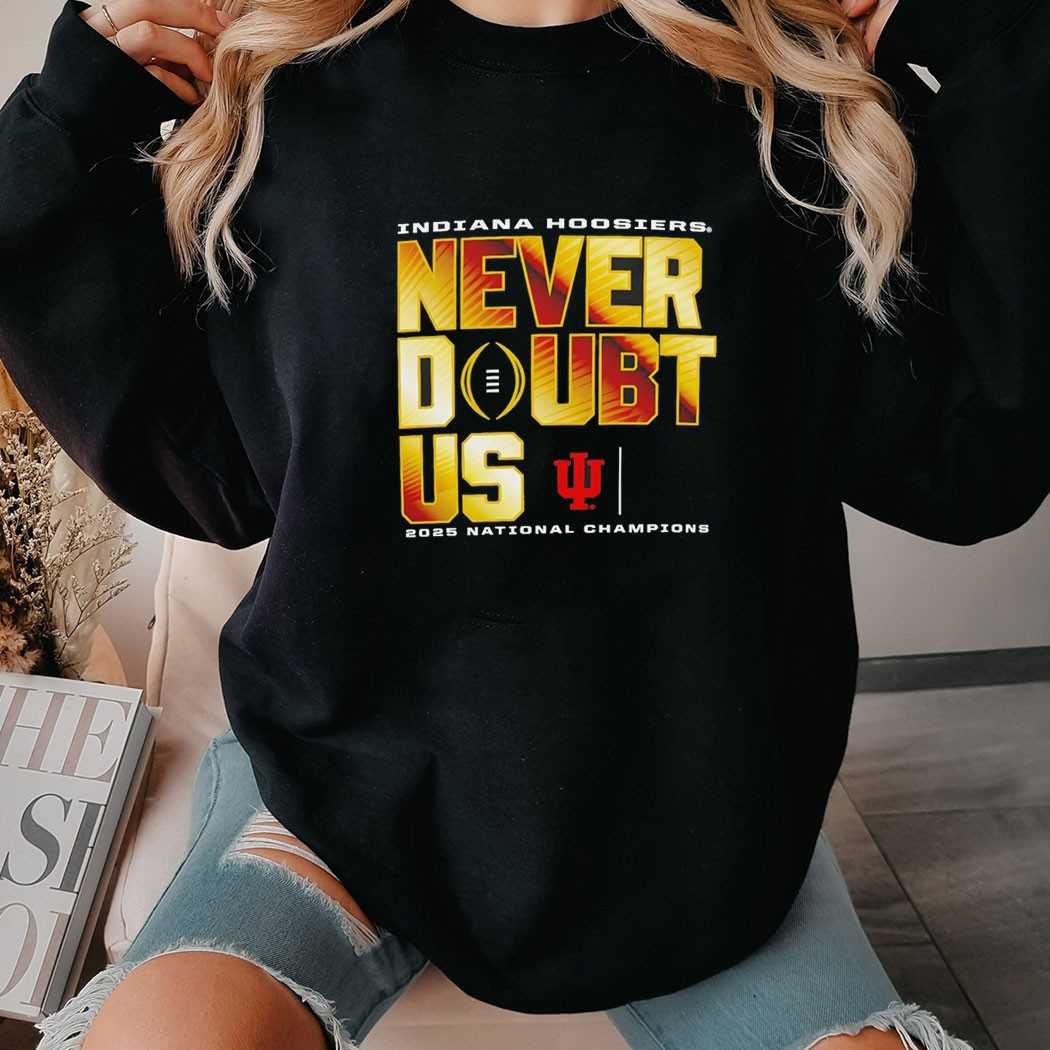 Indiana Hoosiers Vs Miami Hurricanes 2025 National Champions Never Daunted Never Defeated Tee Indiana Hoosiers Vs Miami Hurricanes 2025 National Champions Never Daunted Never Defeated Tee