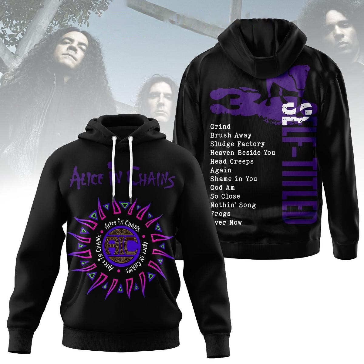 Alice In Chains Self Titled Tee Hoodie Alice In Chains Self Titled Tee Hoodie