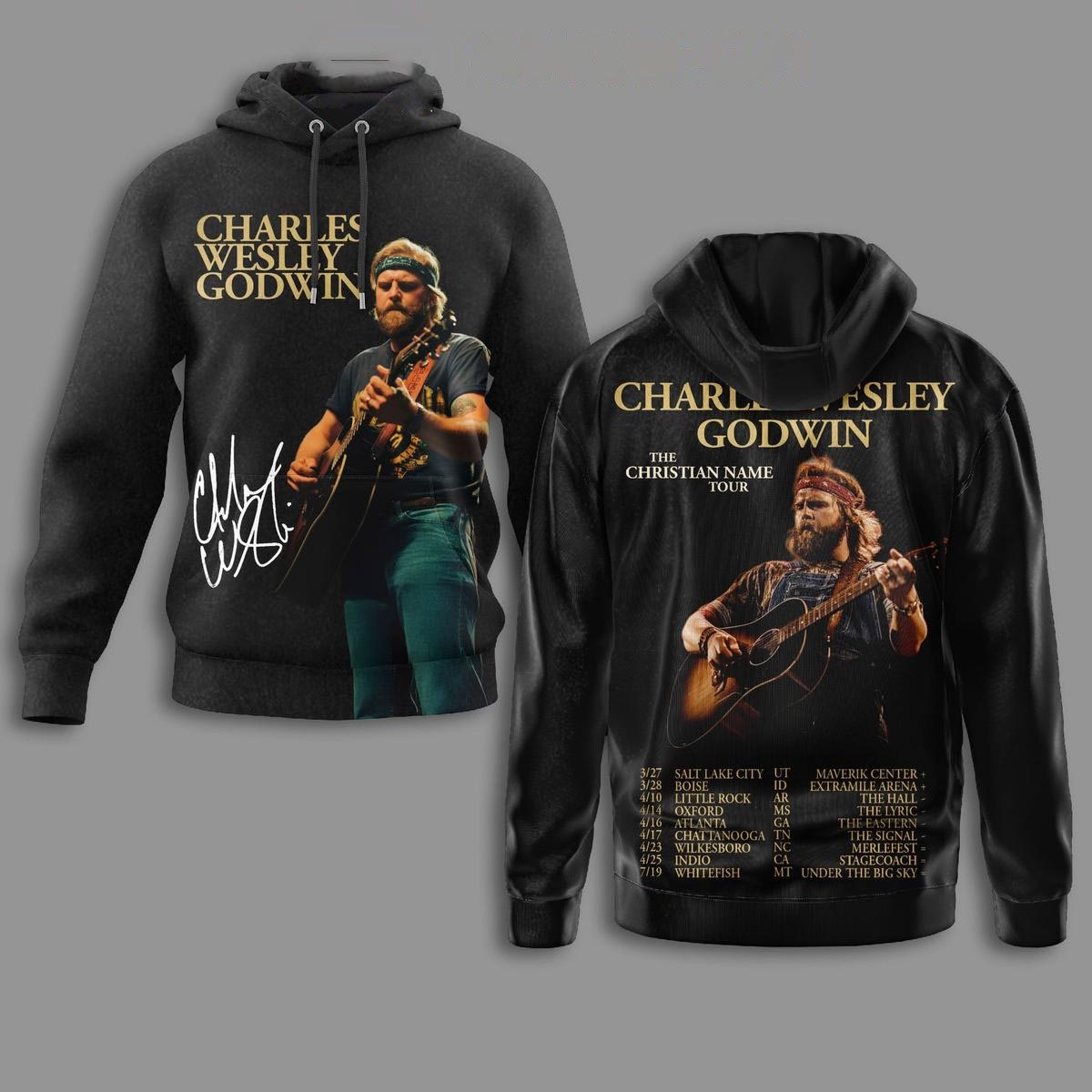 Charles Wesley Godwin The Christian Name Tour Tee Hoodie