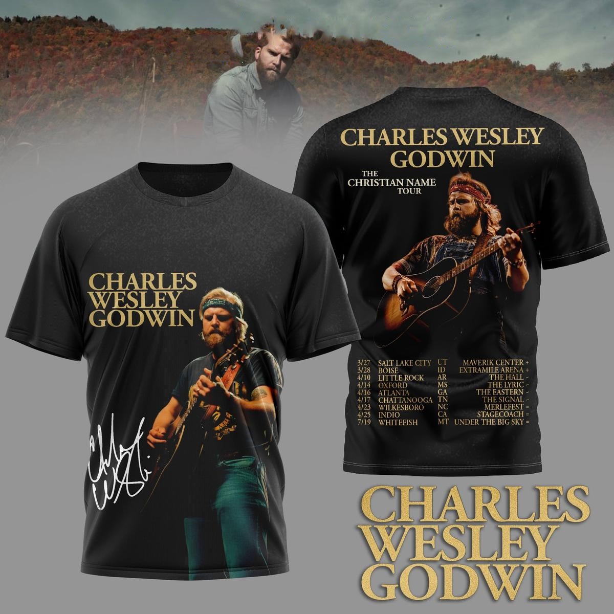 Charles Wesley Godwin The Christian Name Tour Tee Hoodie