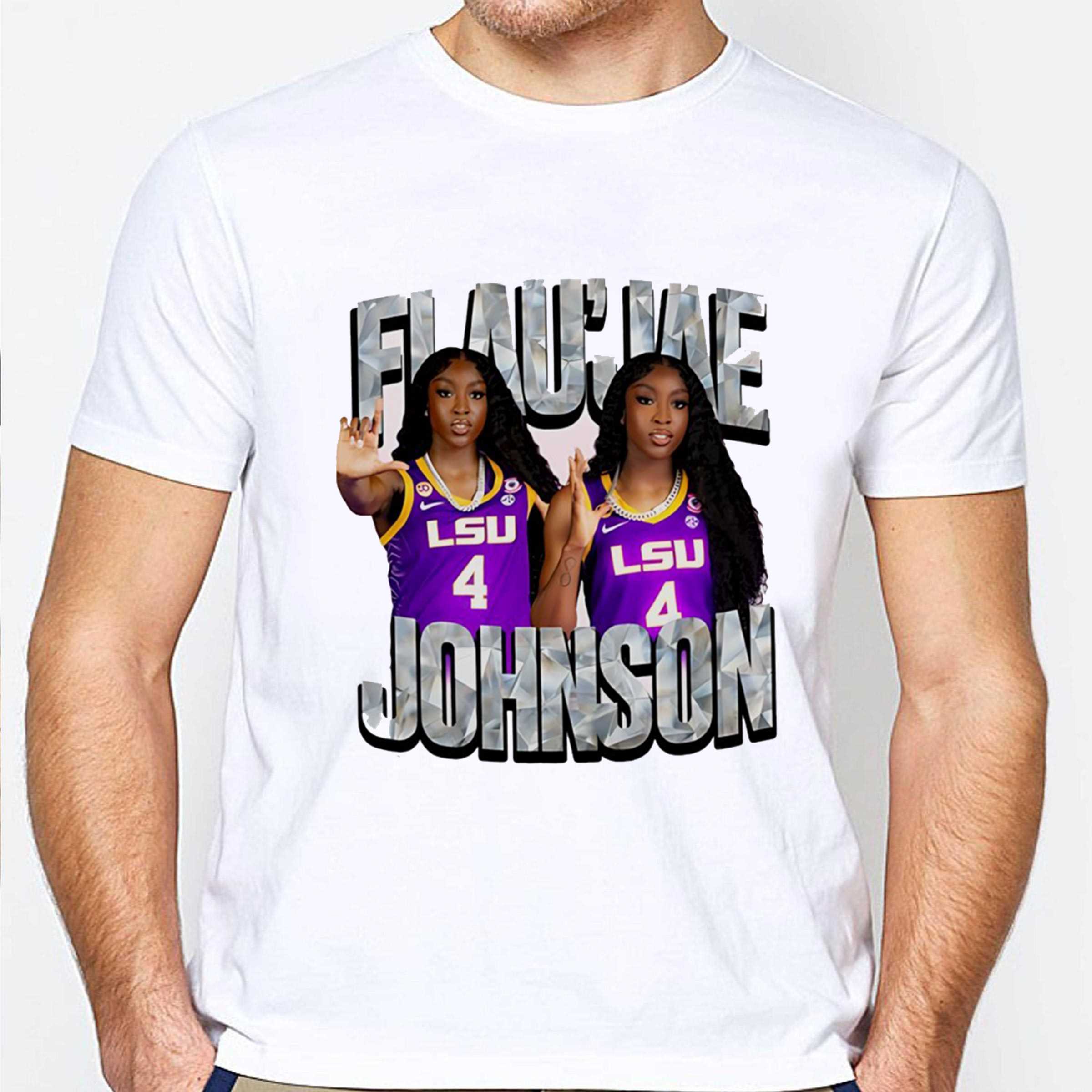 Flaujae Johnson Lsu Tigers Tee Flaujae Johnson Lsu Tigers Tee