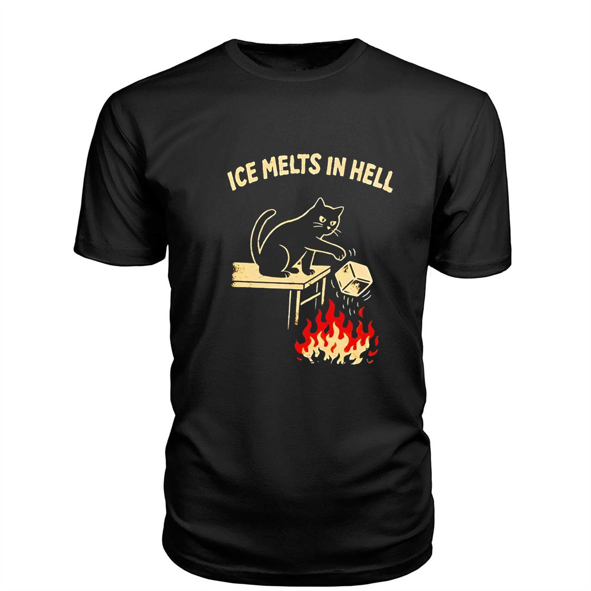 Ice Melts In Hell Cat Protest Tee Ice Melts In Hell Cat Protest Tee