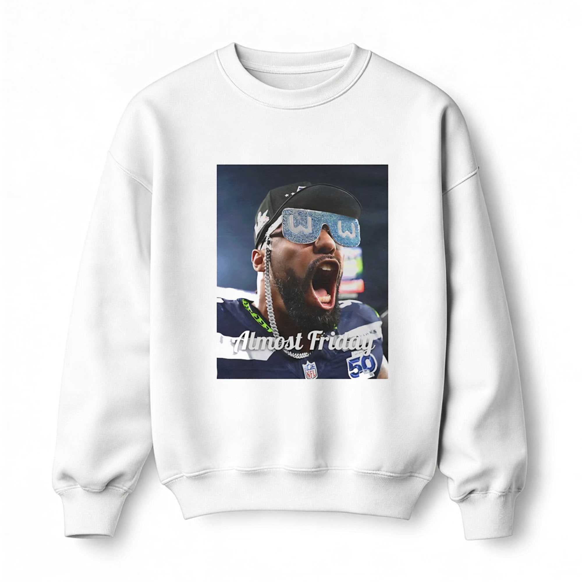 Leonard Williams Glasses Seahawks Almost Friday Tee