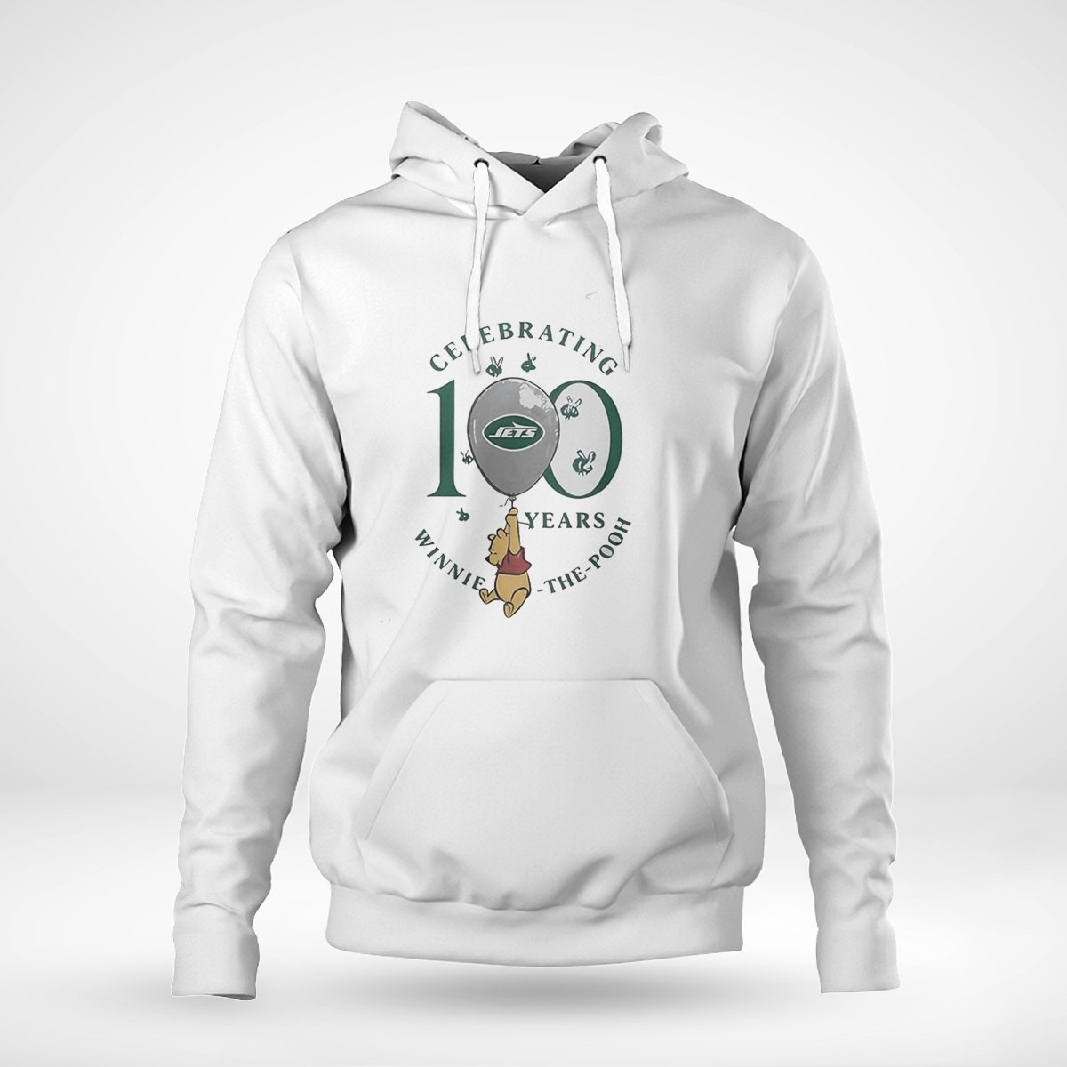 Celebraing New York Jets Winnie The Pooh 100 Years Tee Celebraing New York Jets Winnie The Pooh 100 Years Tee