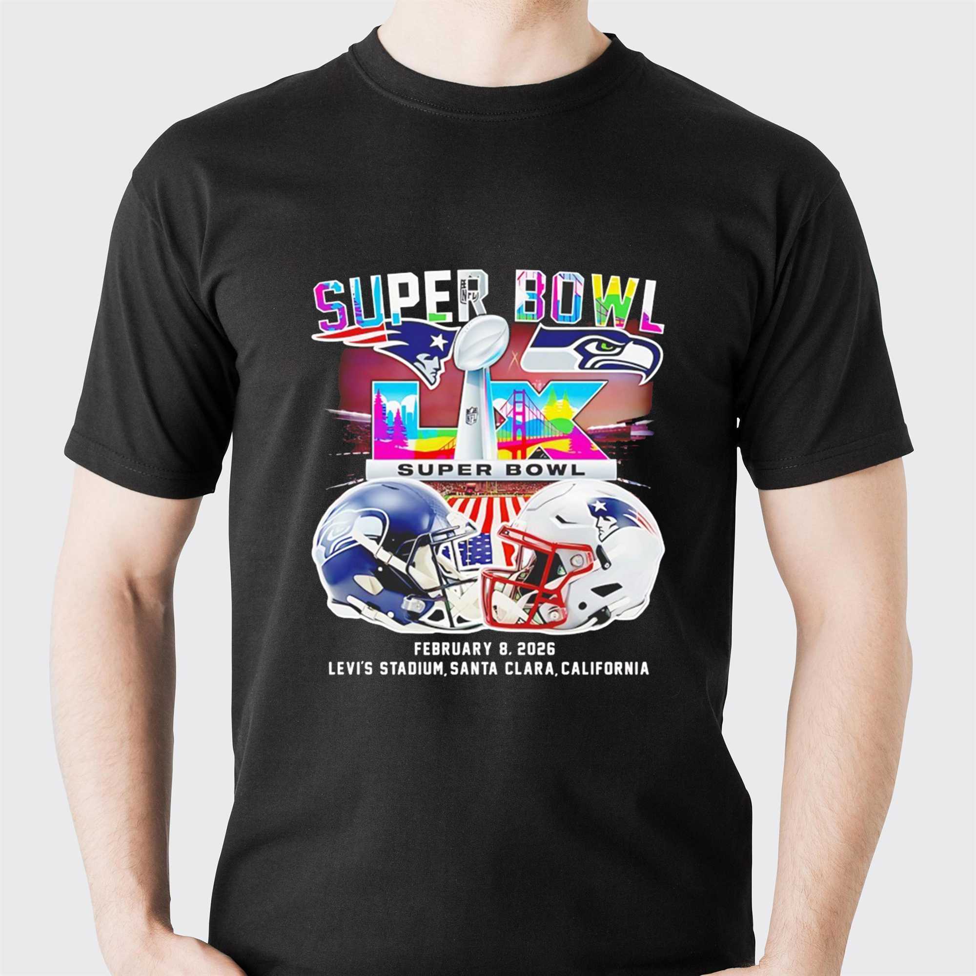 Super Bowl Super Bowl February 8 2026 Levis Stadium Santa Clara California Tee Super Bowl Super Bowl February 8 2026 Levis Stadium Santa Clara California Tee