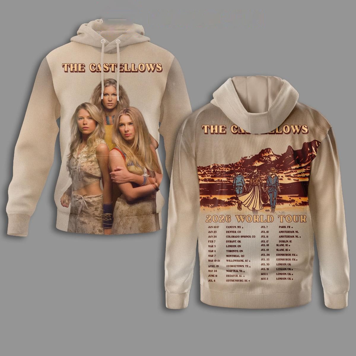 The Castellow 2026 World Tour Tee Hoodie The Castellow 2026 World Tour Tee Hoodie
