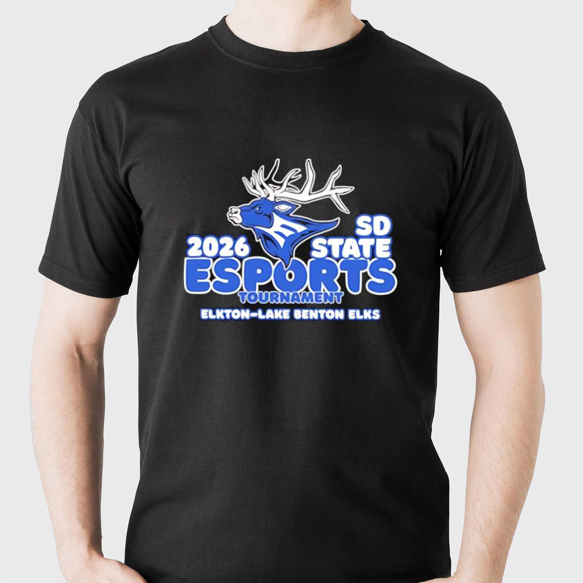 2026 Sd State Esports Tournament Elkton-lake Benton Elks Elk Head Tee