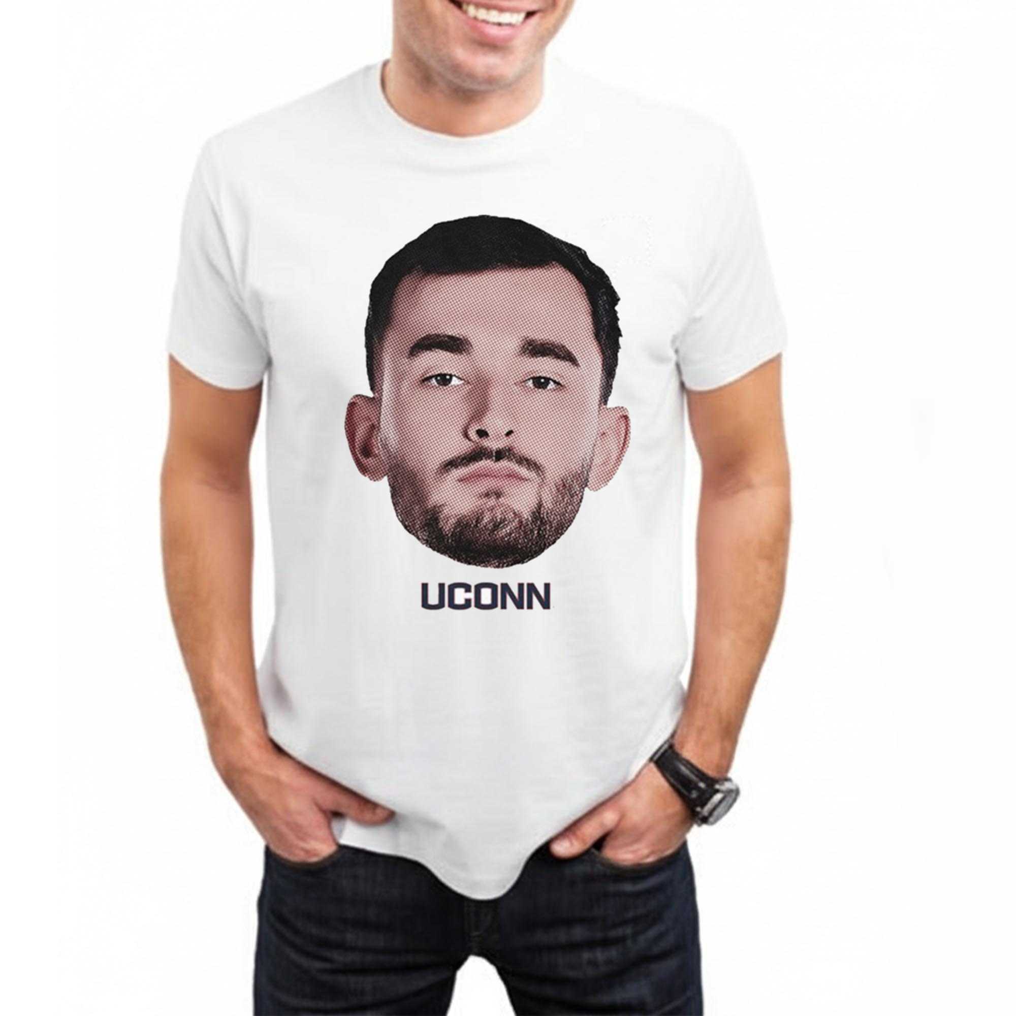 Alex Karaban Uconn Huskies Bobblehead Face Tee Alex Karaban Uconn Huskies Bobblehead Face Tee