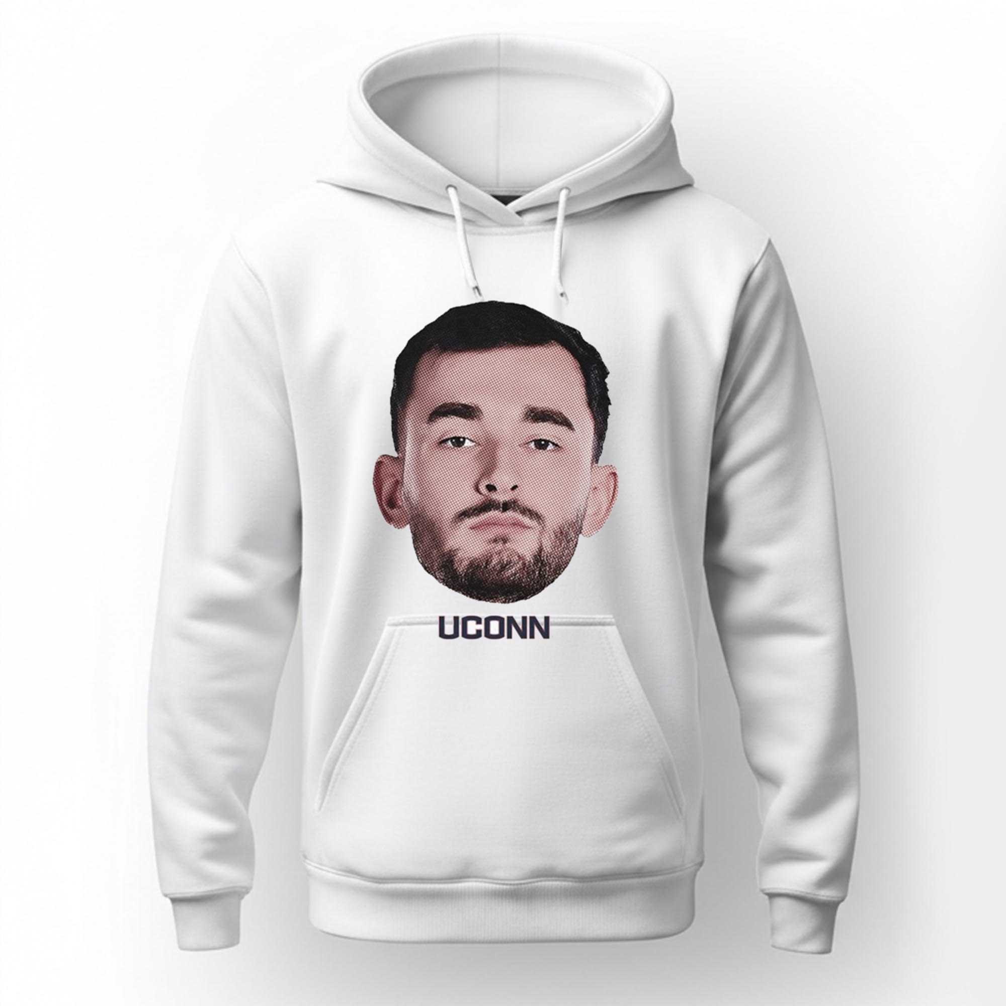 Alex Karaban Uconn Huskies Bobblehead Face Tee Alex Karaban Uconn Huskies Bobblehead Face Tee