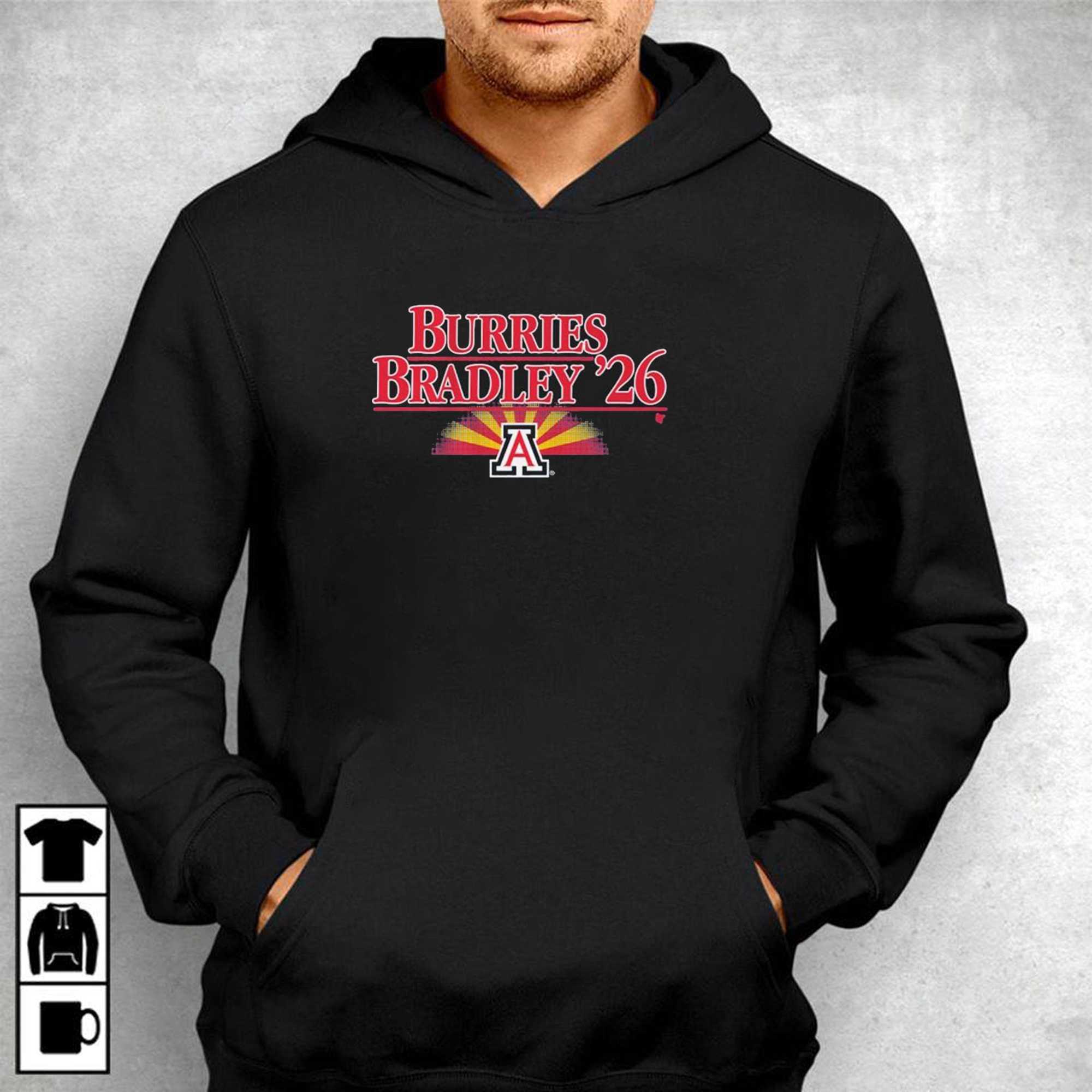 Arizona Basketball Brayden Burries-jaden Bradley 26 T-shirt Arizona Basketball Brayden Burries-jaden Bradley 26 T-shirt