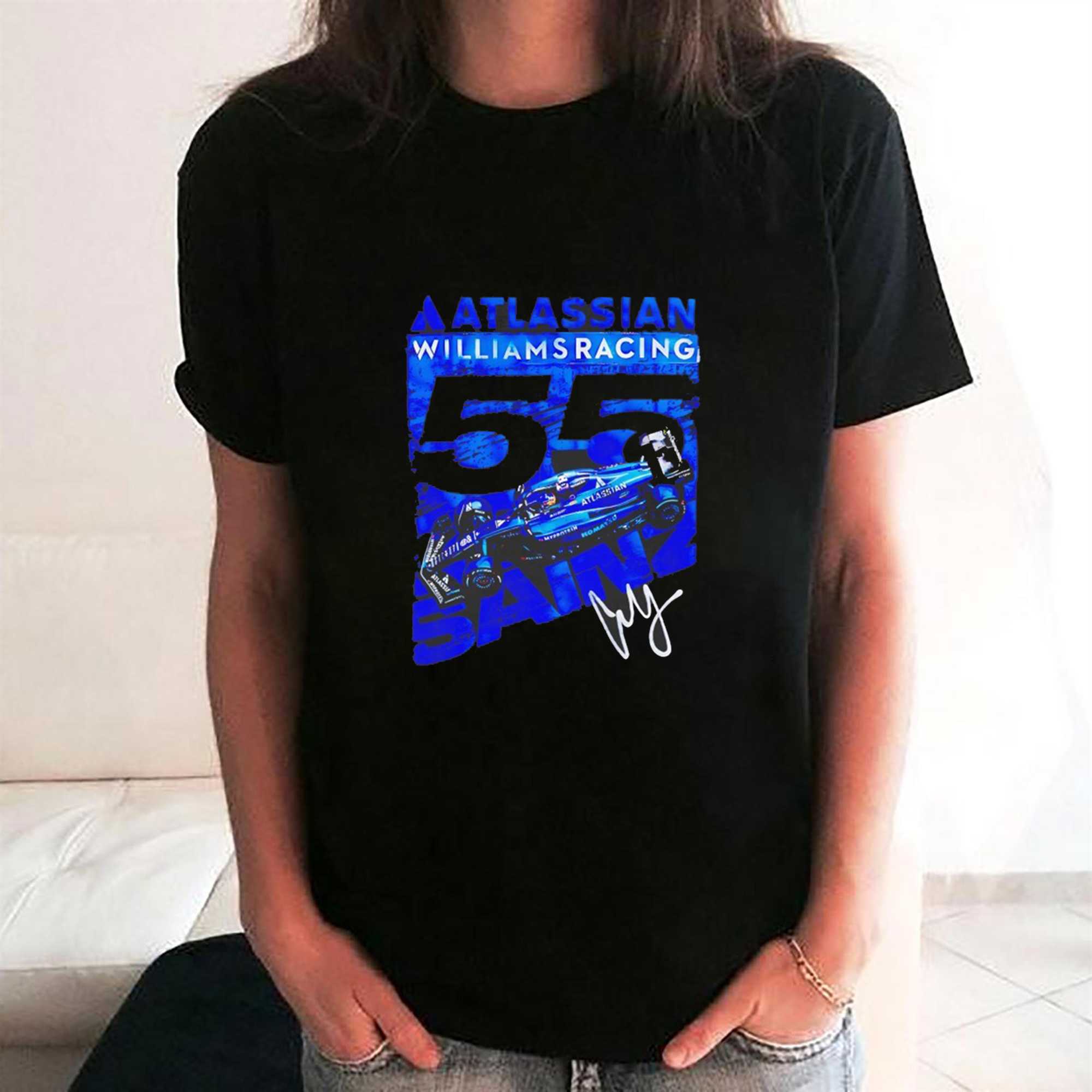 Atlassian Williams Racing 55 Sainz Tee Atlassian Williams Racing 55 Sainz Tee
