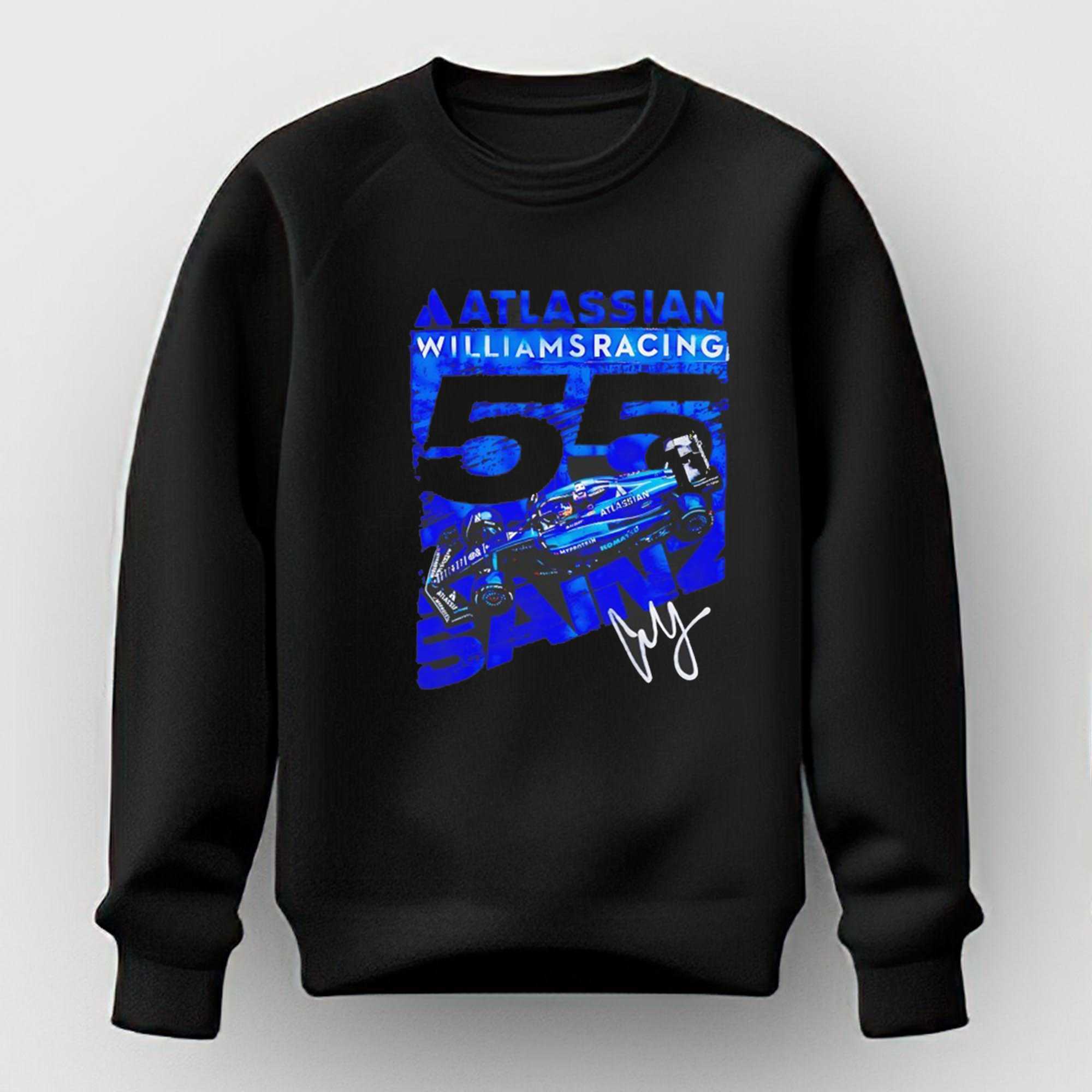 Atlassian Williams Racing 55 Sainz Tee Atlassian Williams Racing 55 Sainz Tee