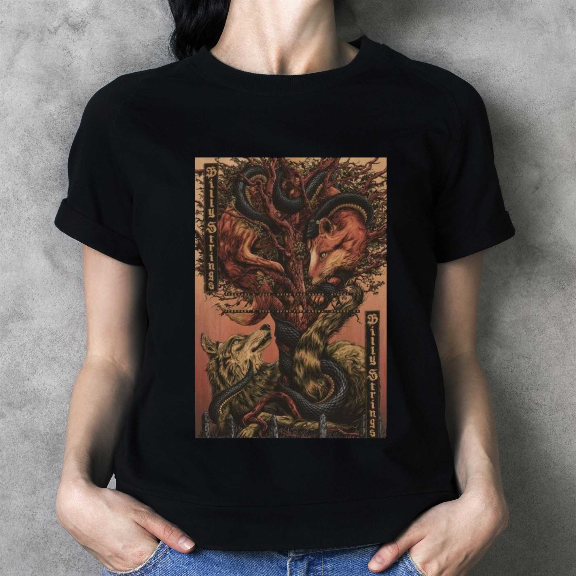 Billy Strings Athens Ga On February 7 2026 Tour Poster T-shirt Billy Strings Athens Ga On February 7 2026 Tour Poster T-shirt