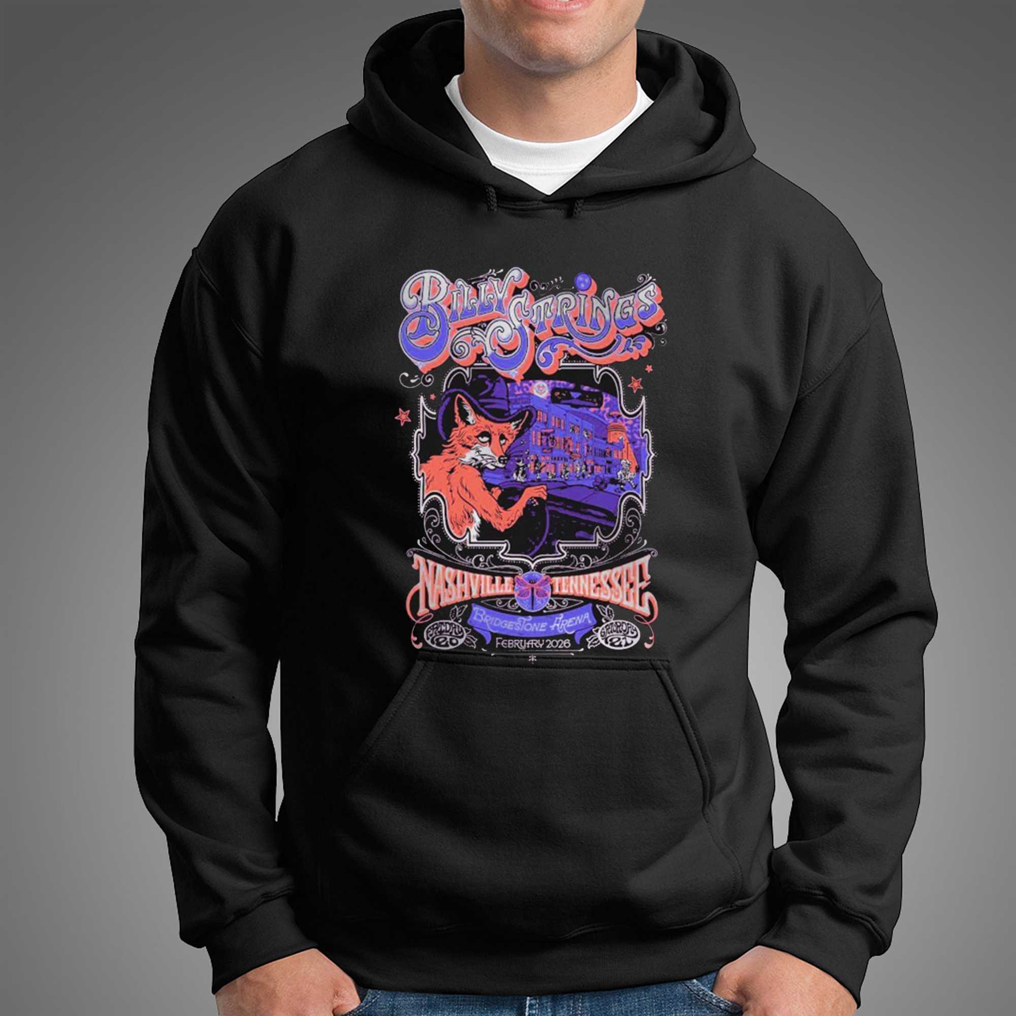 Billy Strings Feb 22 2026 Ryman Auditorium In Nashville Teen Teeomato Hand Picked Tee