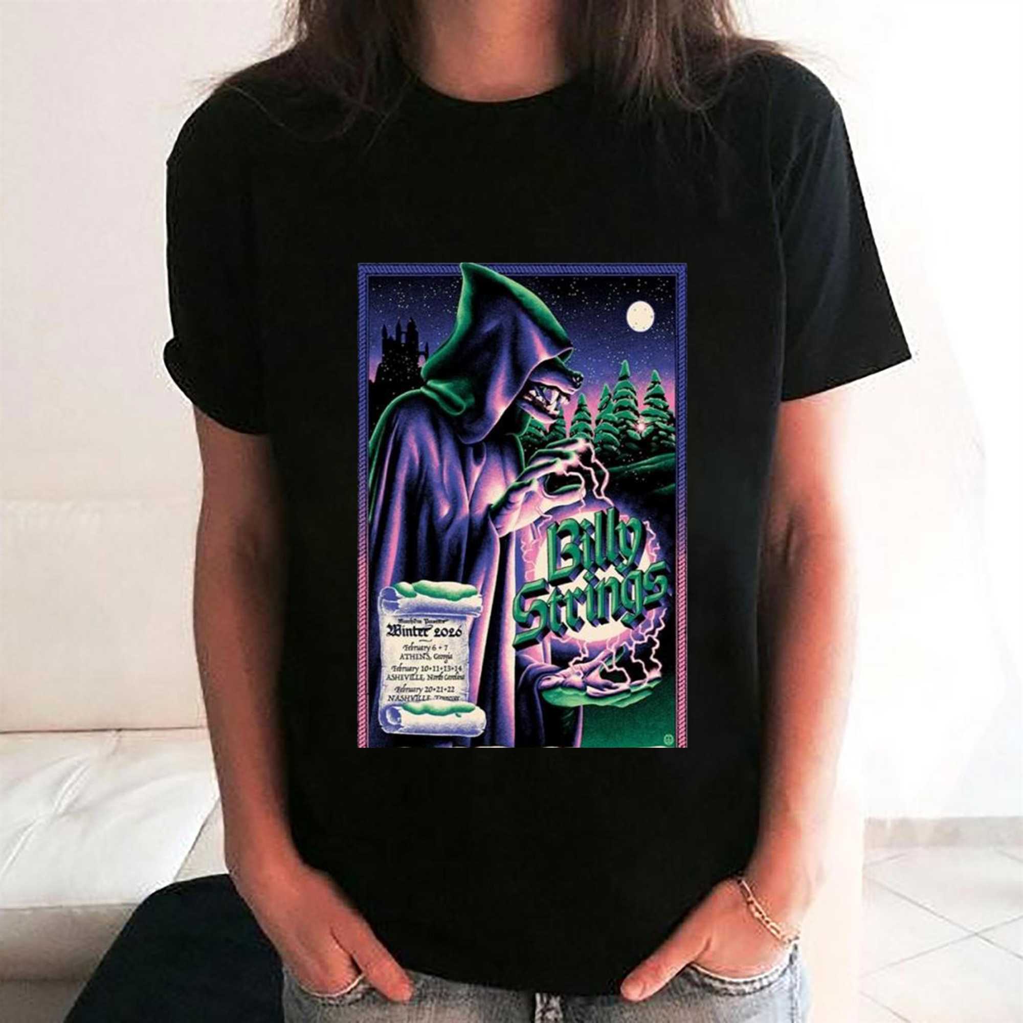 Billy Strings Winter 2026 Poster T-shirt Billy Strings Winter 2026 Poster T-shirt