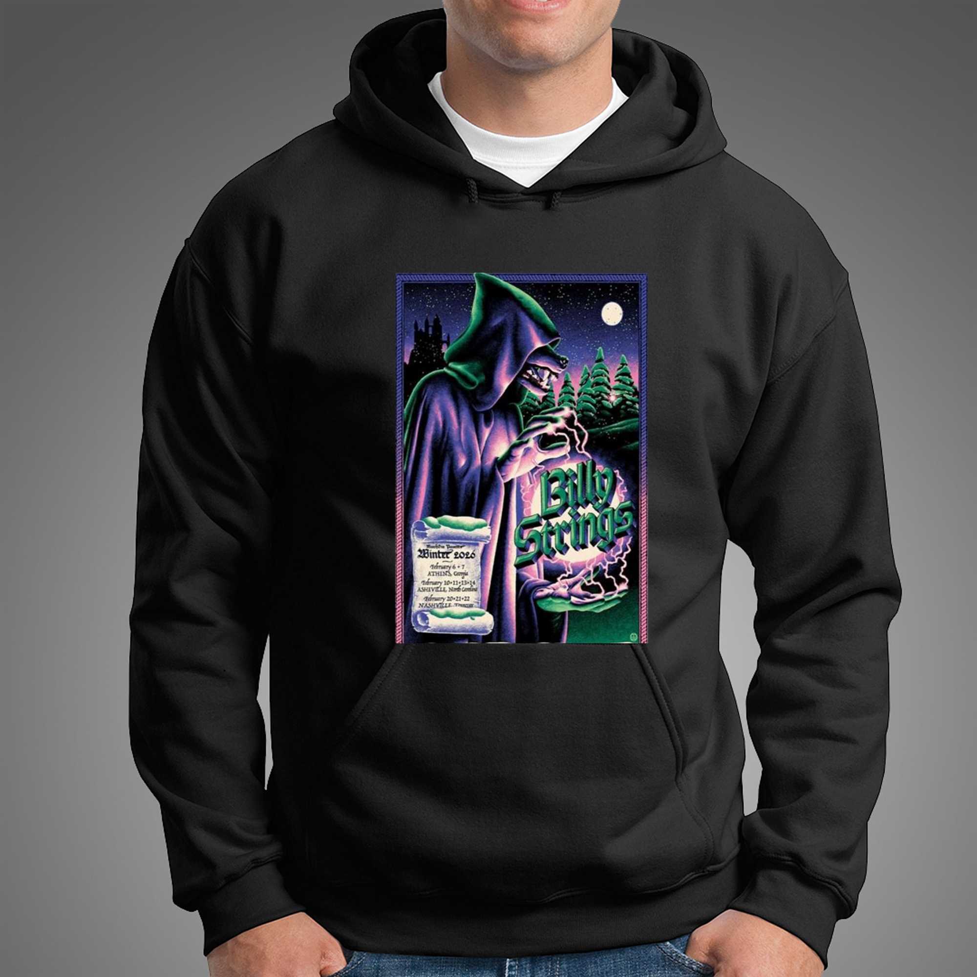 Billy Strings Winter 2026 Poster T-shirt Billy Strings Winter 2026 Poster T-shirt