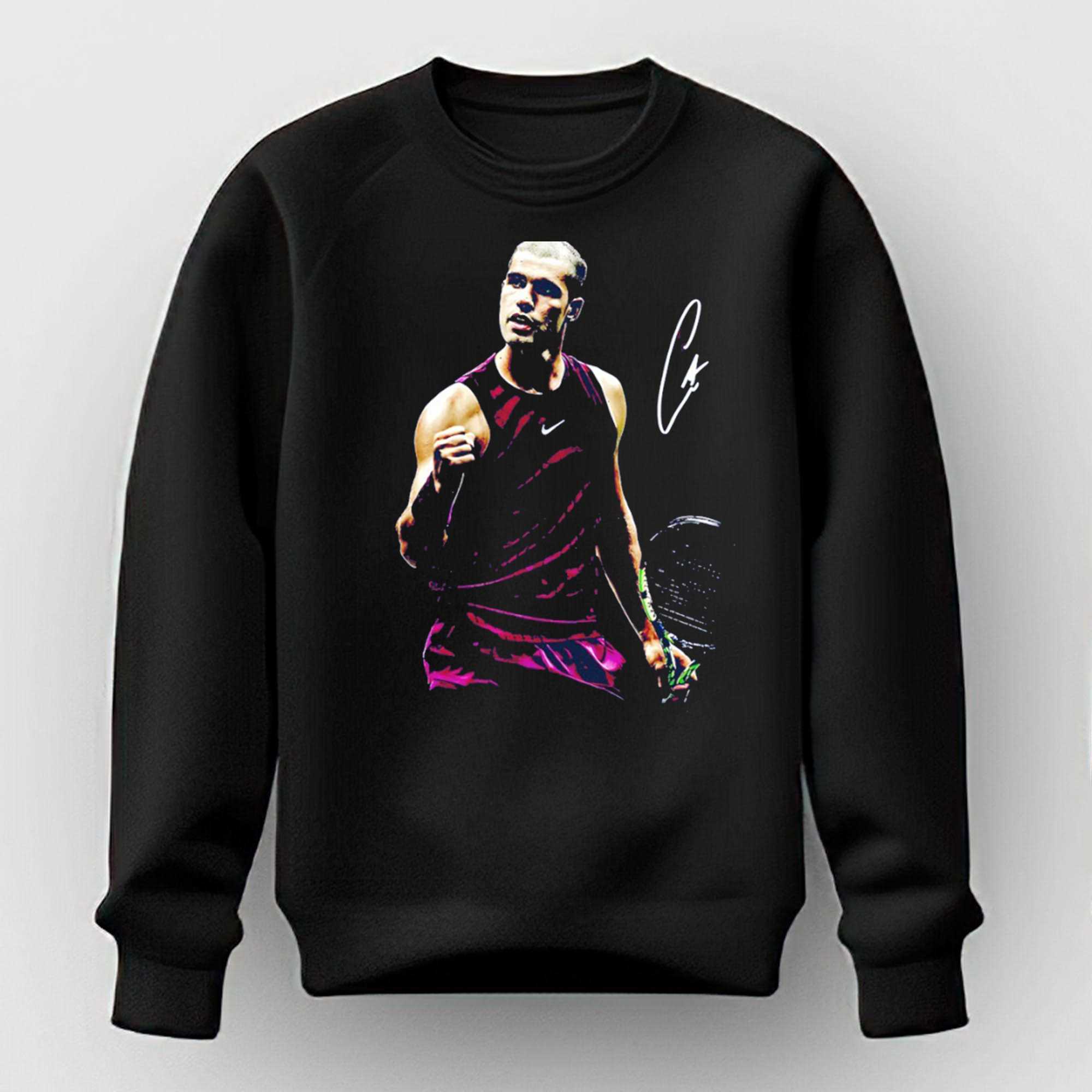 Carlos Alcaraz Tennis Star 2026 Champions Signature Tee Carlos Alcaraz Tennis Star 2026 Champions Signature Tee