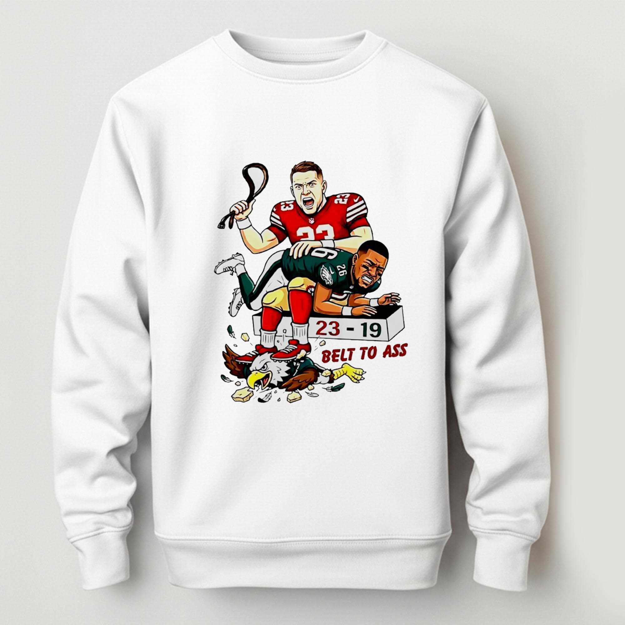 Christian Mccaffrey Belt To Ass Saquon Barkley 23 19 Tee Christian Mccaffrey Belt To Ass Saquon Barkley 23 19 Tee