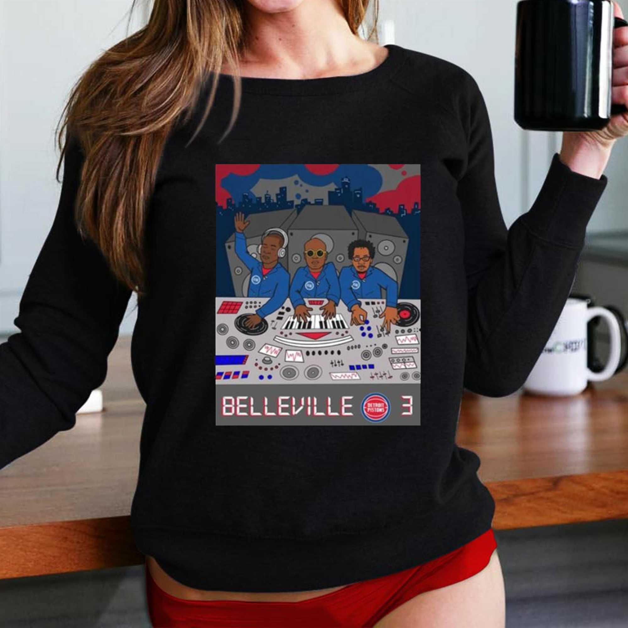 Detroit Pistons The Belleville Threeposter Shirt Detroit Pistons The Belleville Threeposter Shirt
