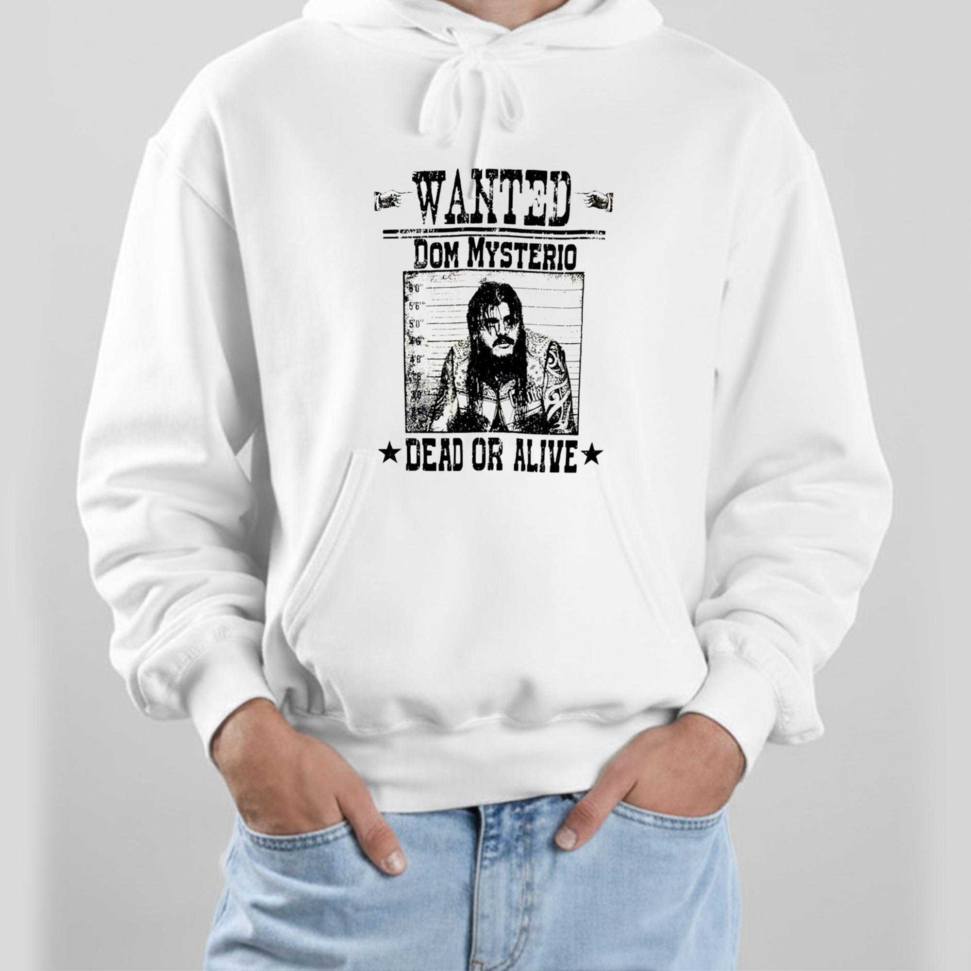 Dominik Mysterio Wanted Deaf Or Alive Poster Tee Dominik Mysterio Wanted Deaf Or Alive Poster Tee
