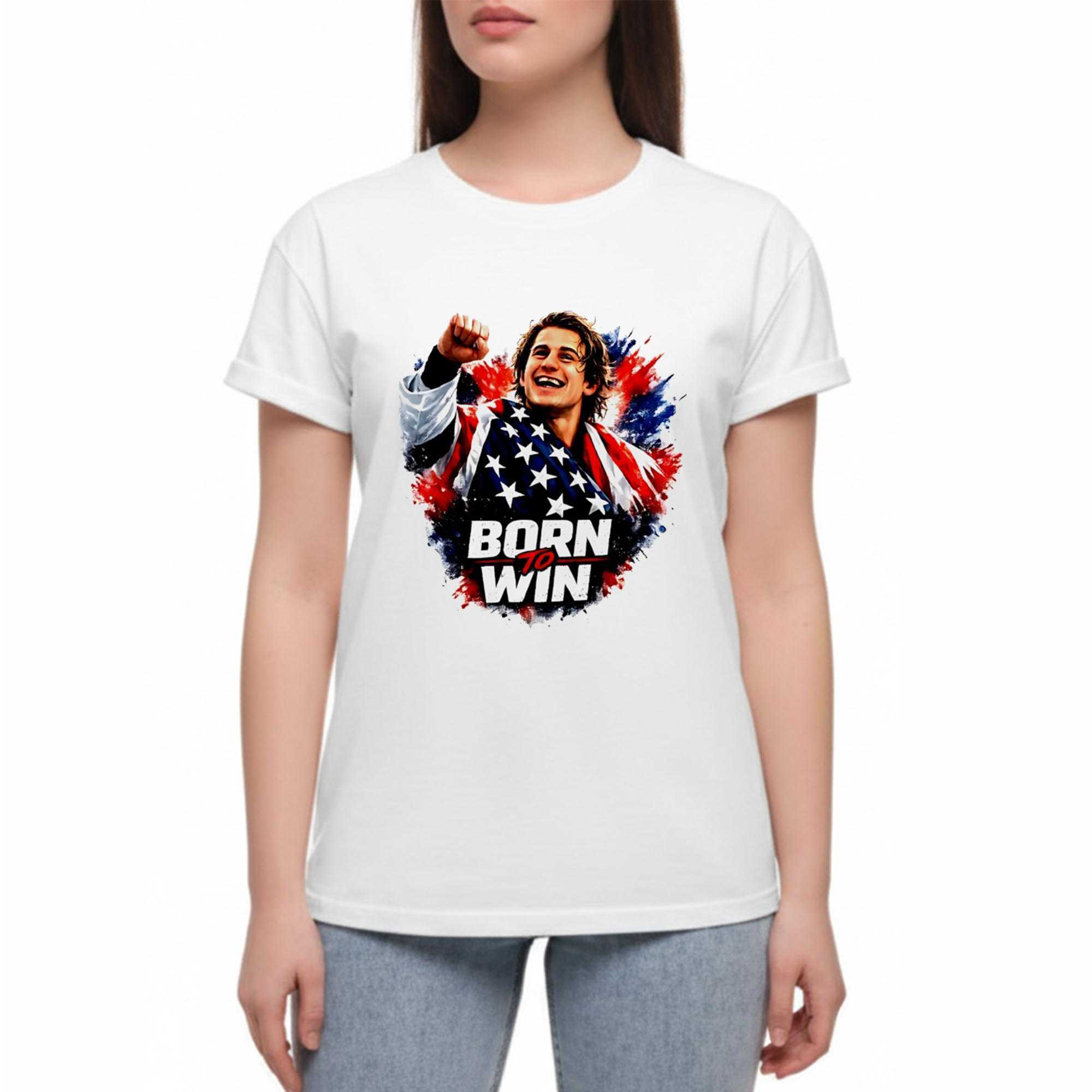 Jack Hughes Olympic Legend Golden Toothless Graphic Tee