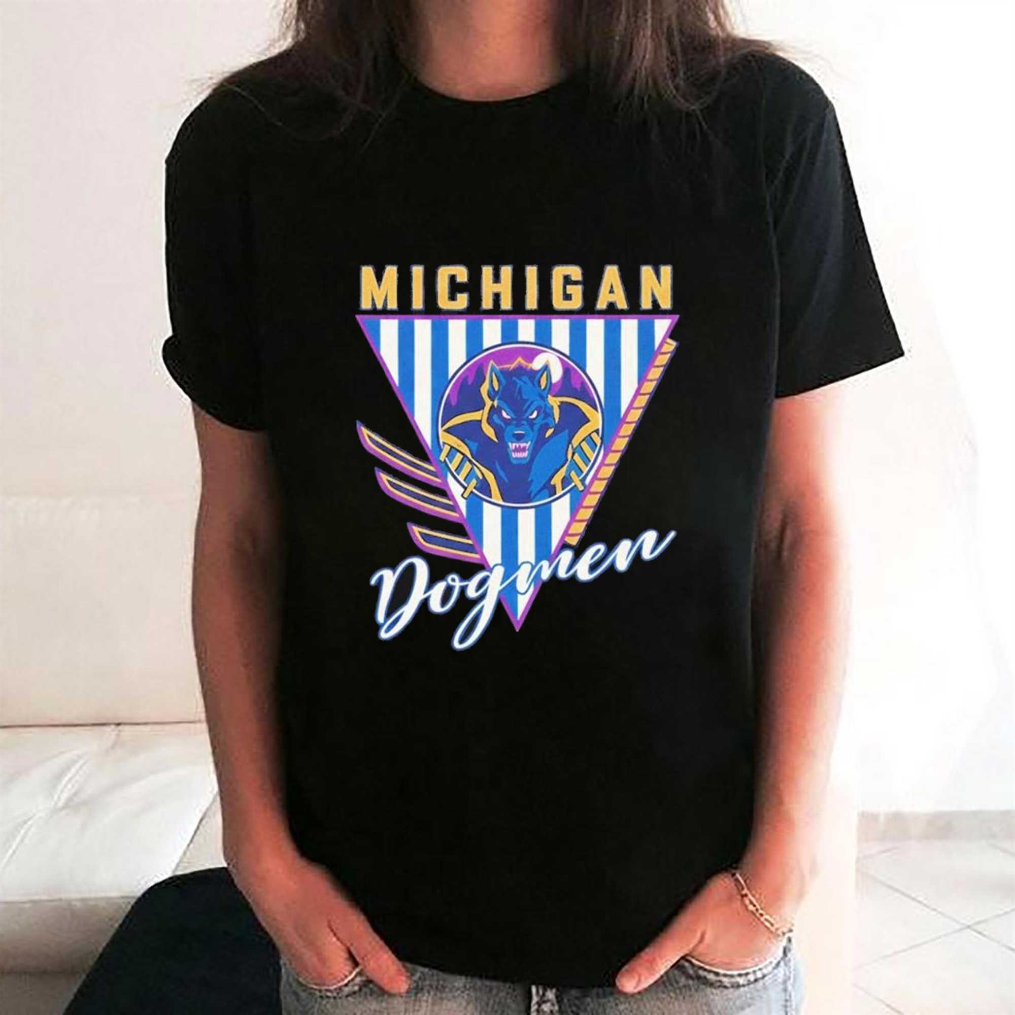 Michigan Dogmen Bimm Ridder Navy Retro Tee Michigan Dogmen Bimm Ridder Navy Retro Tee