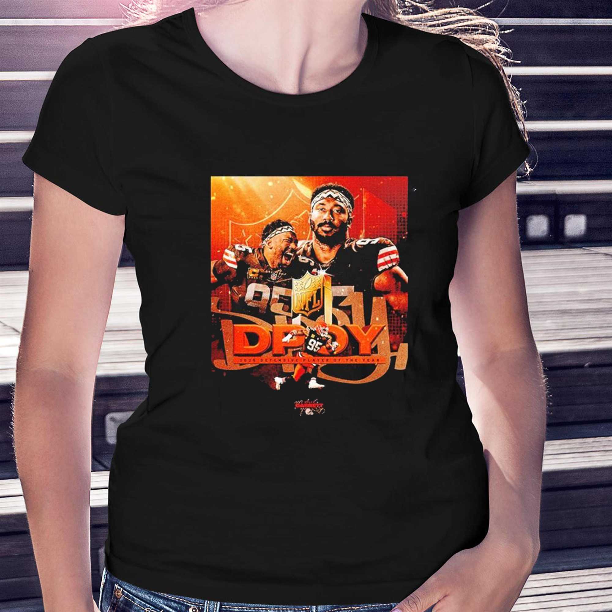 Myles Garrett Is Defensive Player Of The Year 2025 Nfl T-shirt Myles Garrett Is Defensive Player Of The Year 2025 Nfl T-shirt