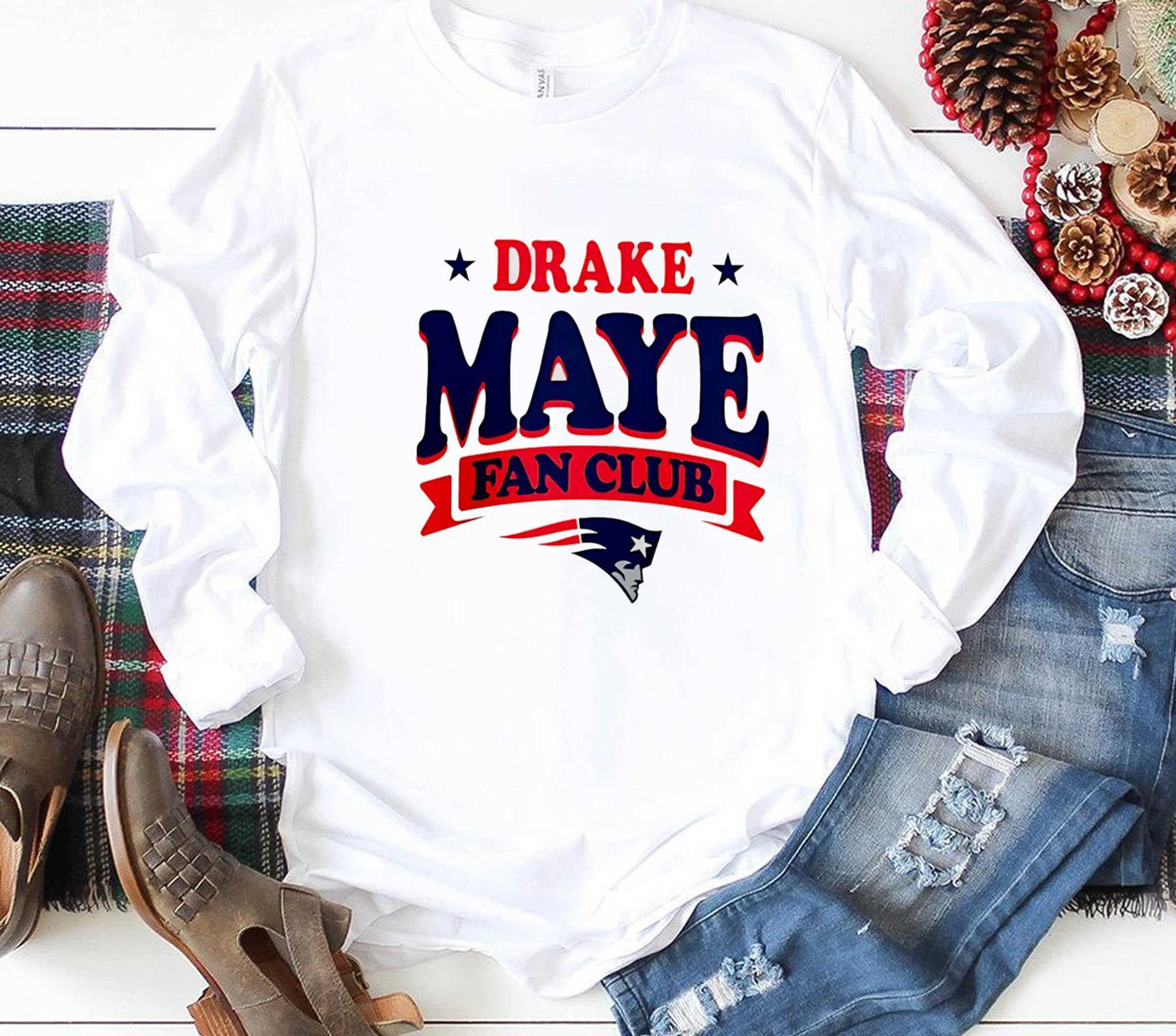 New England Patriots Drake Maye Fan Club Tee New England Patriots Drake Maye Fan Club Tee