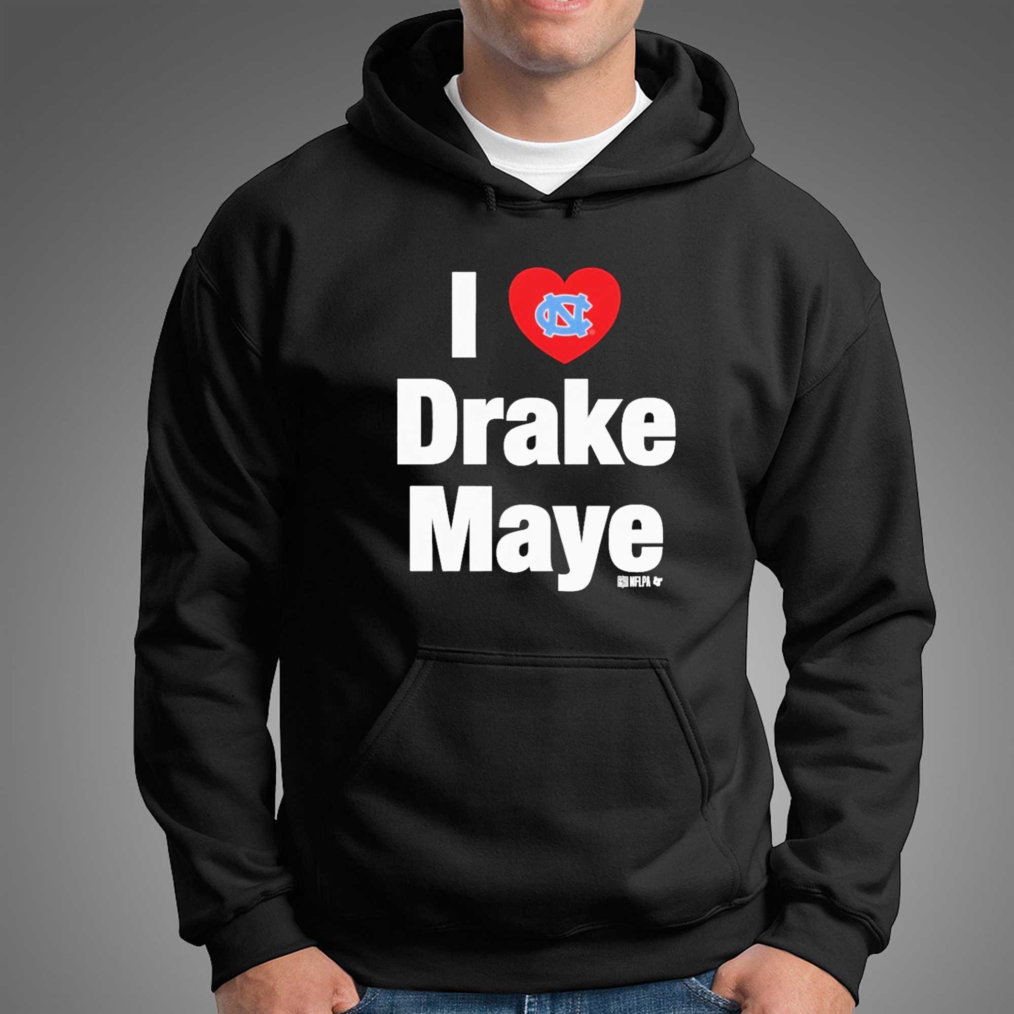 North Carolina Tar Heels I Heart Drake Maye Tee North Carolina Tar Heels I Heart Drake Maye Tee