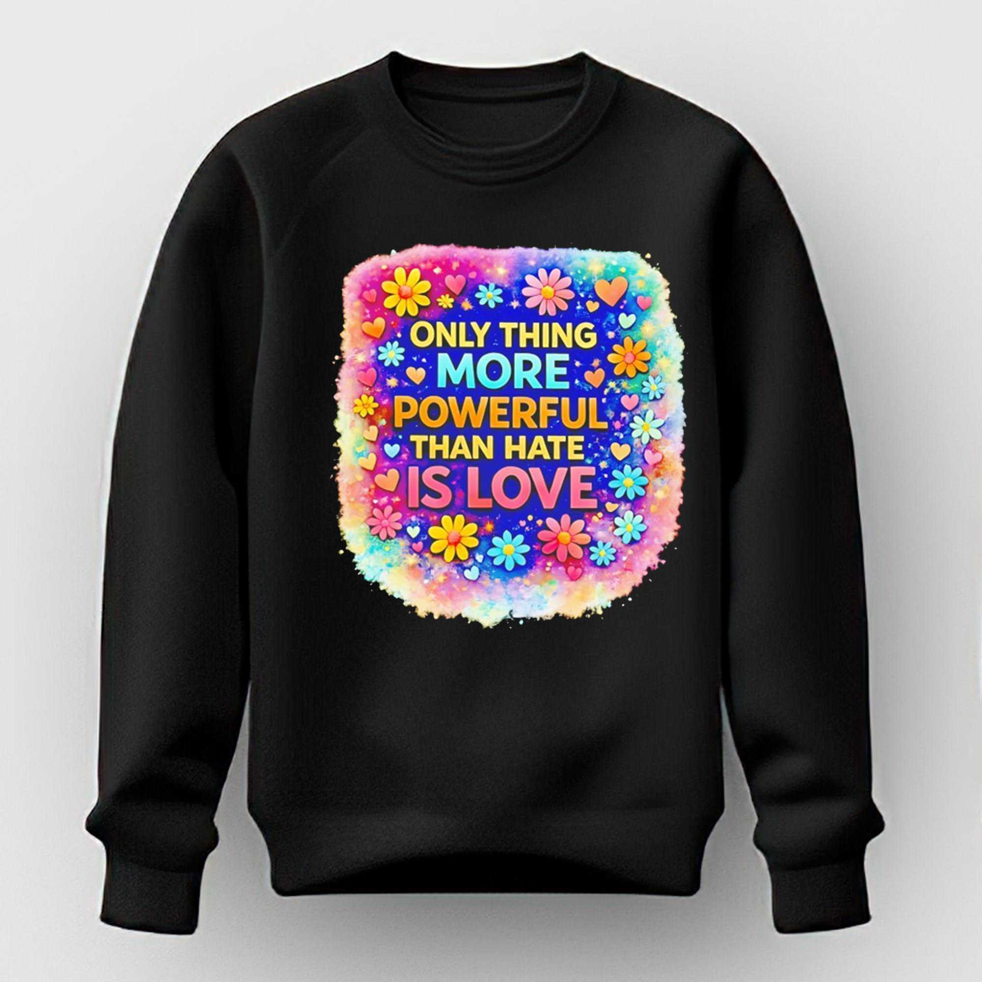 Only Thing More Powerful Than Hate Is Love Tee Only Thing More Powerful Than Hate Is Love Tee
