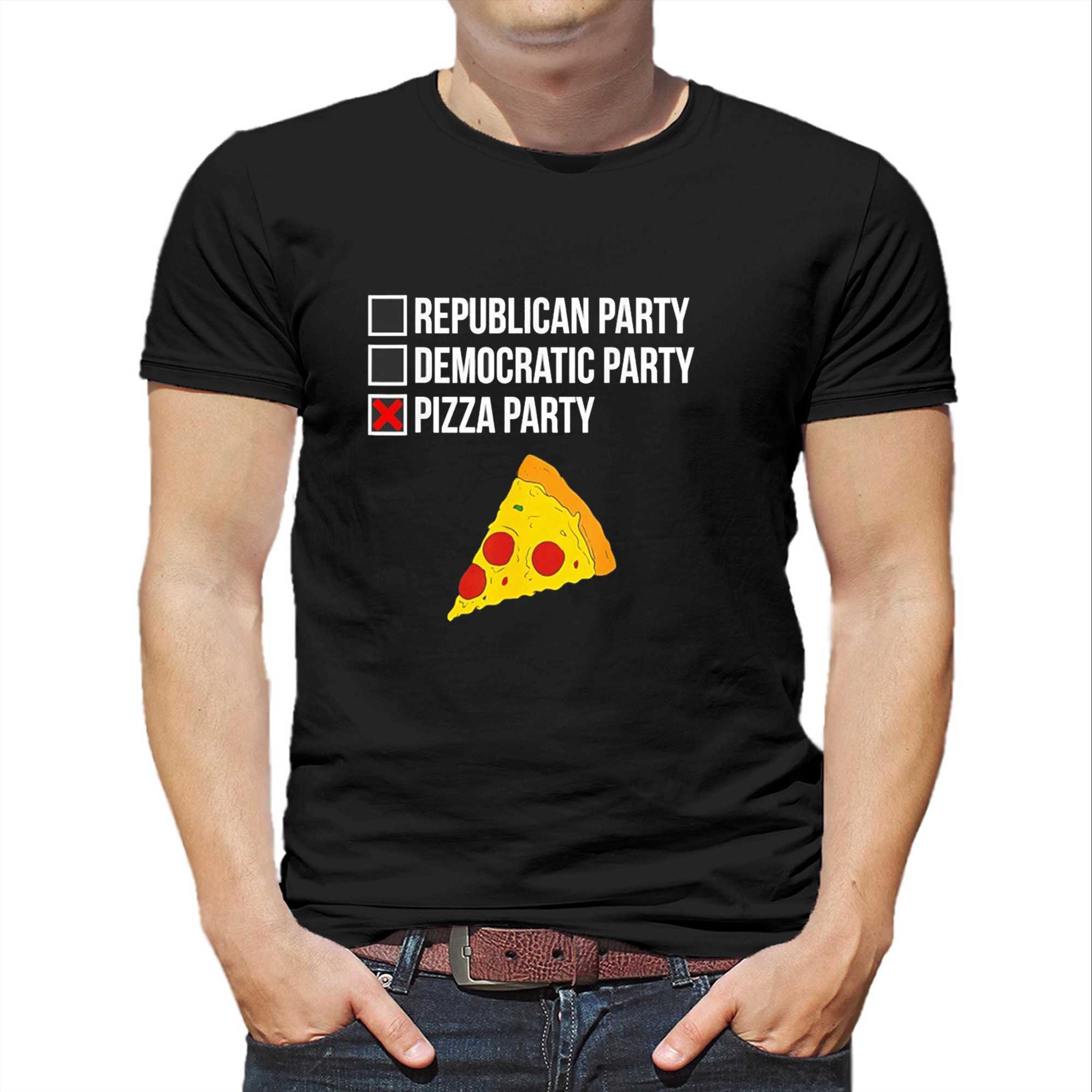 Republican Party Democratic Party Pizza Party Tee Republican Party Democratic Party Pizza Party Tee