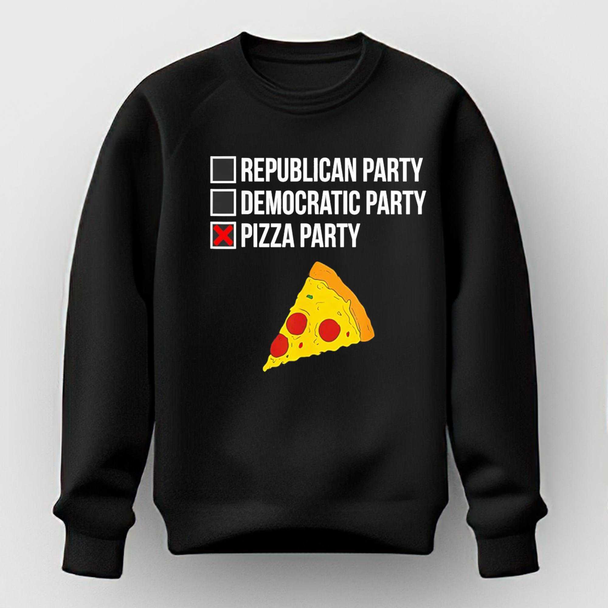 Republican Party Democratic Party Pizza Party Tee Republican Party Democratic Party Pizza Party Tee