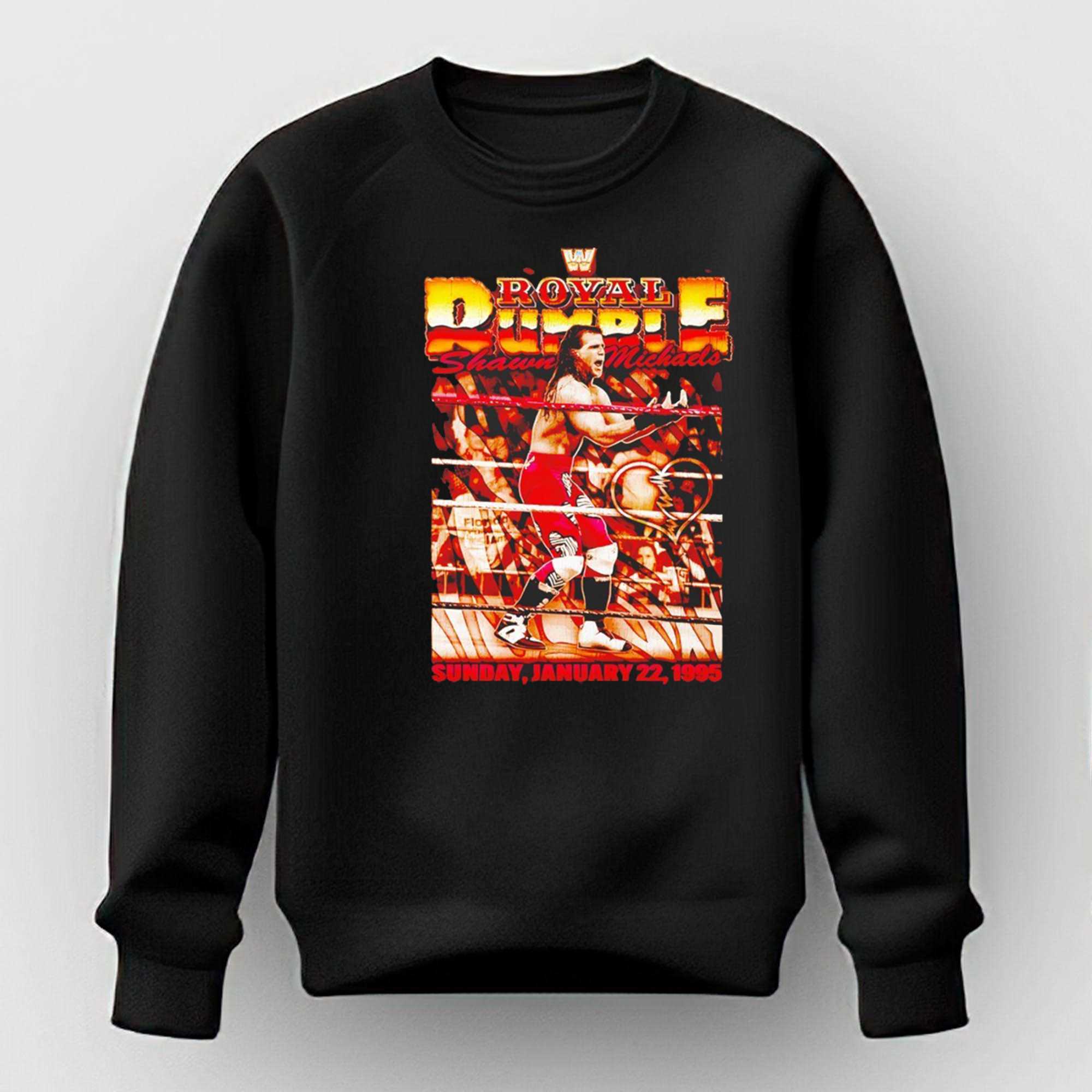Shawn Michaels Royal Rumble 1995 Boxy Sunday January 22 1995 Tee Shawn Michaels Royal Rumble 1995 Boxy Sunday January 22 1995 Tee