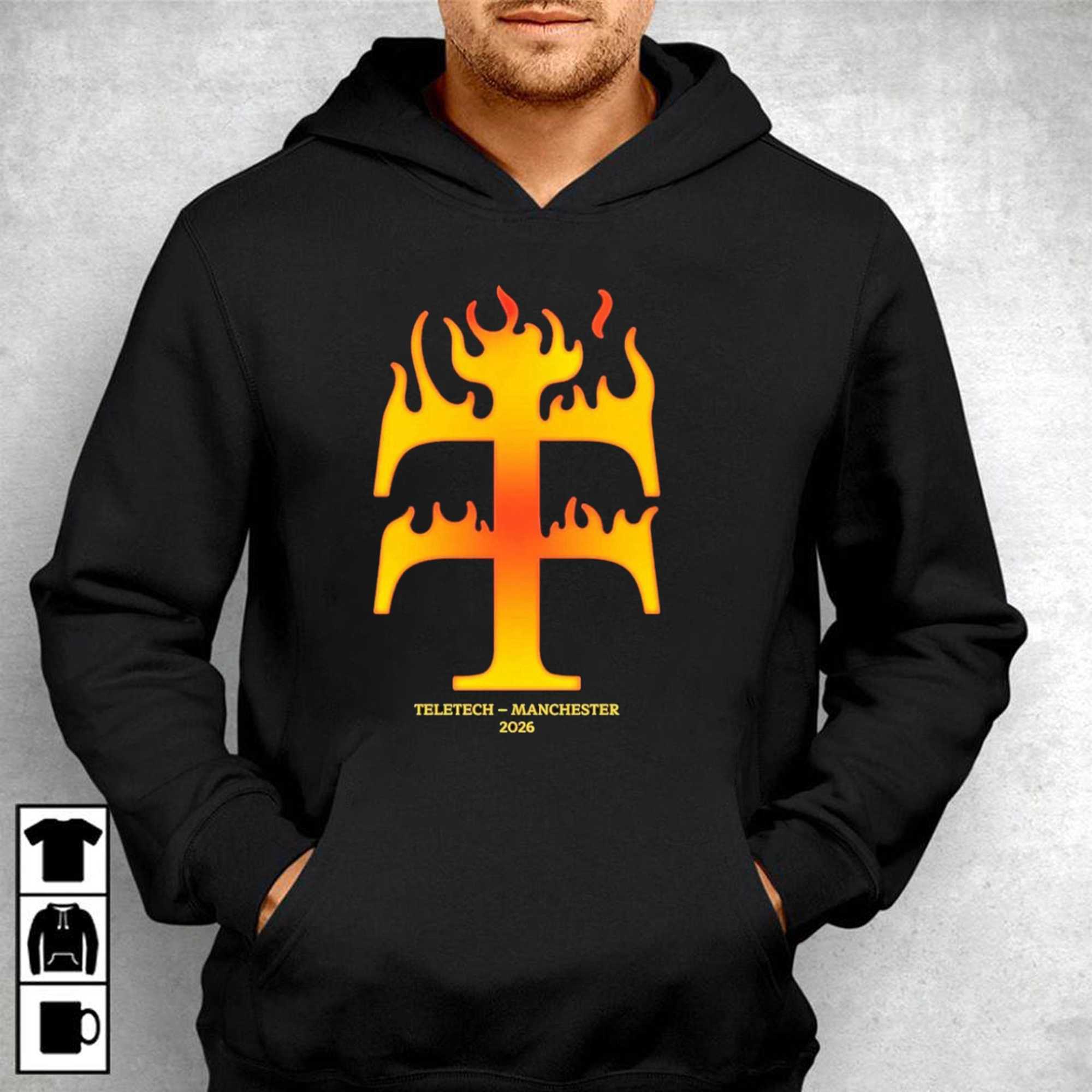 Teletech Machester 2026 Orange Flame Tee Teletech Machester 2026 Orange Flame Tee