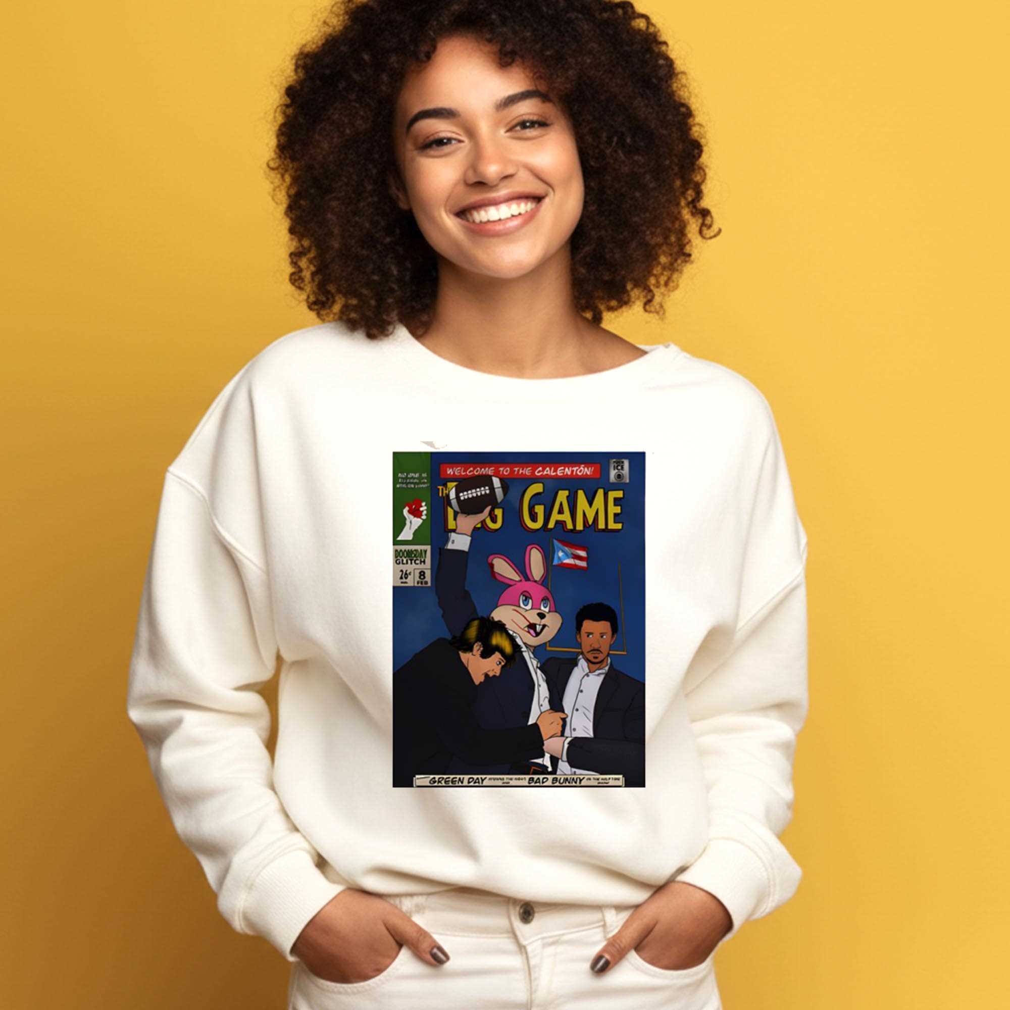 The Big Game Green Day Bad Bunny Welcome To The Calenton Football Shirt The Big Game Green Day Bad Bunny Welcome To The Calenton Football Shirt