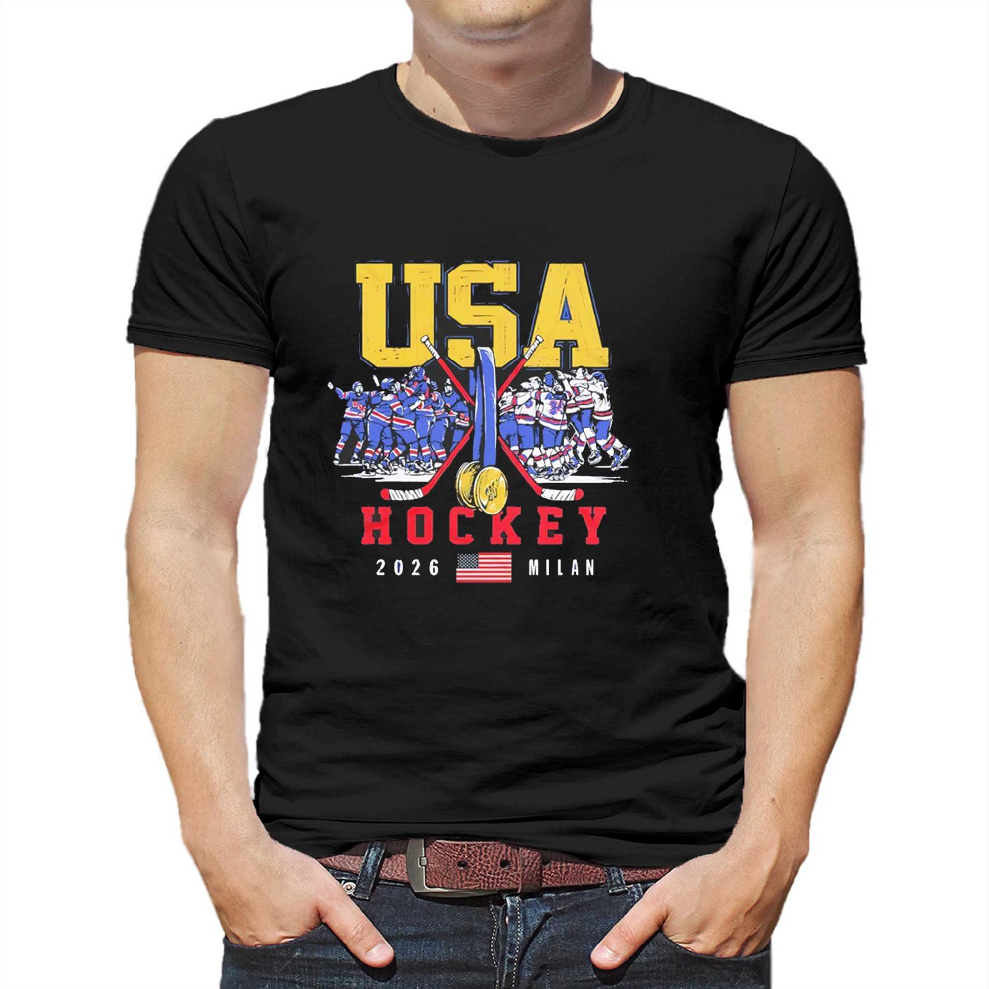 Usa Hockey 2026 Olympic Gold Medals Tee Usa Hockey 2026 Olympic Gold Medals Tee
